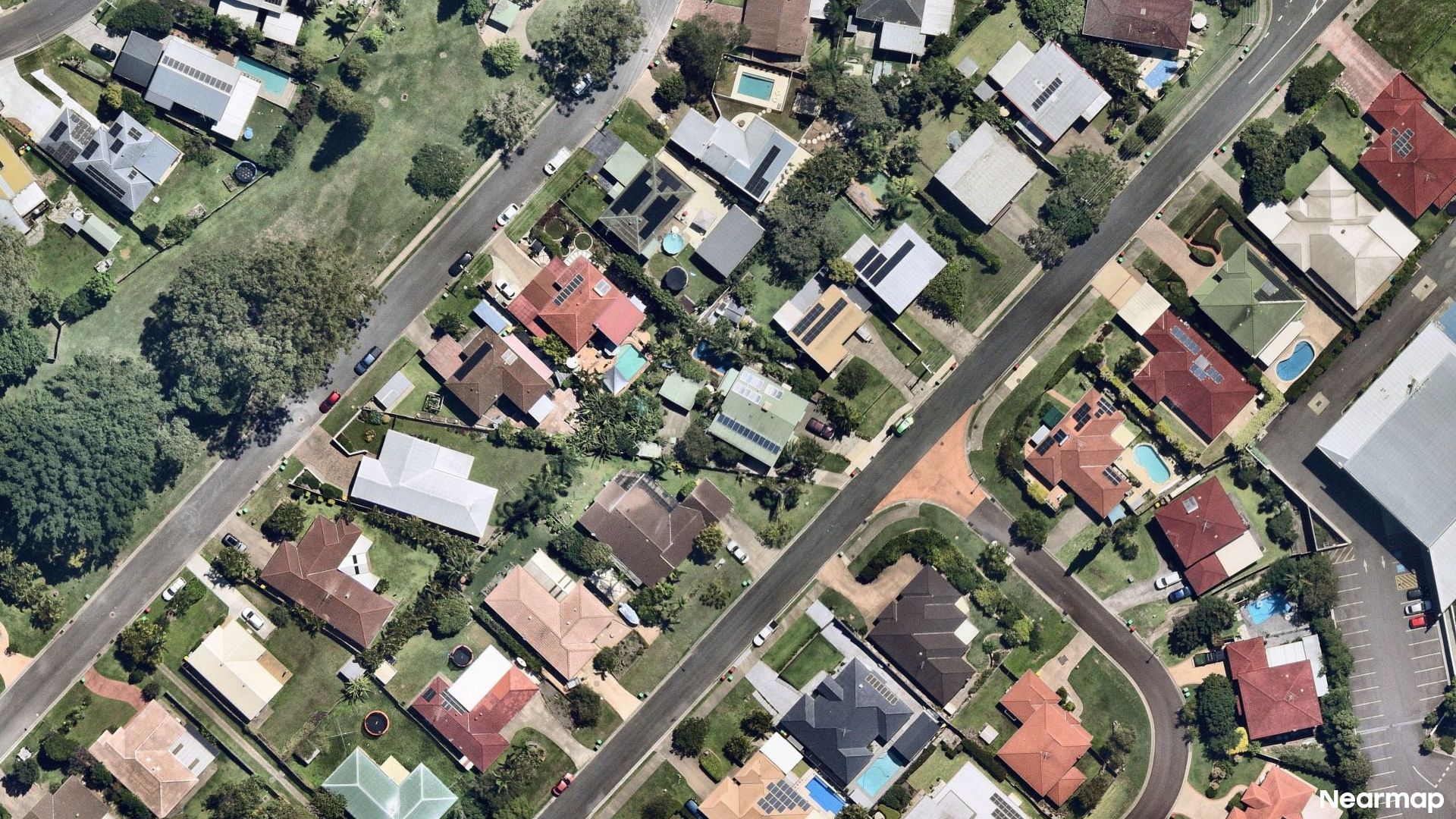Vertical aerial view