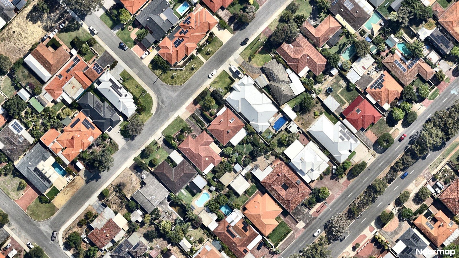 Vertical aerial view