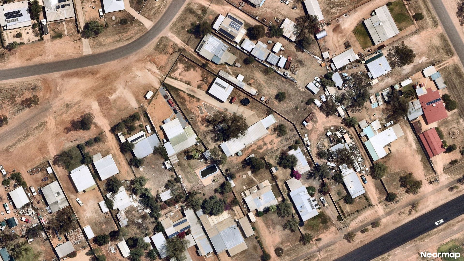 Vertical aerial view