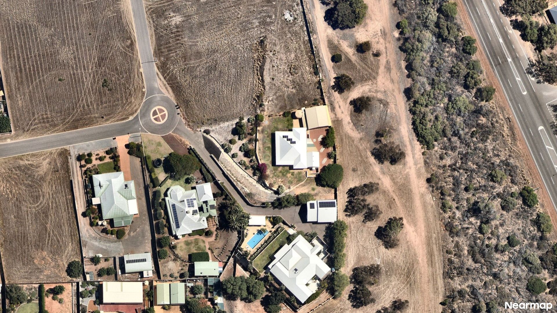 Vertical aerial view