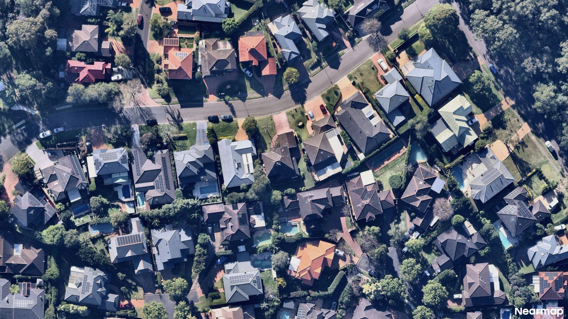 Vertical aerial view