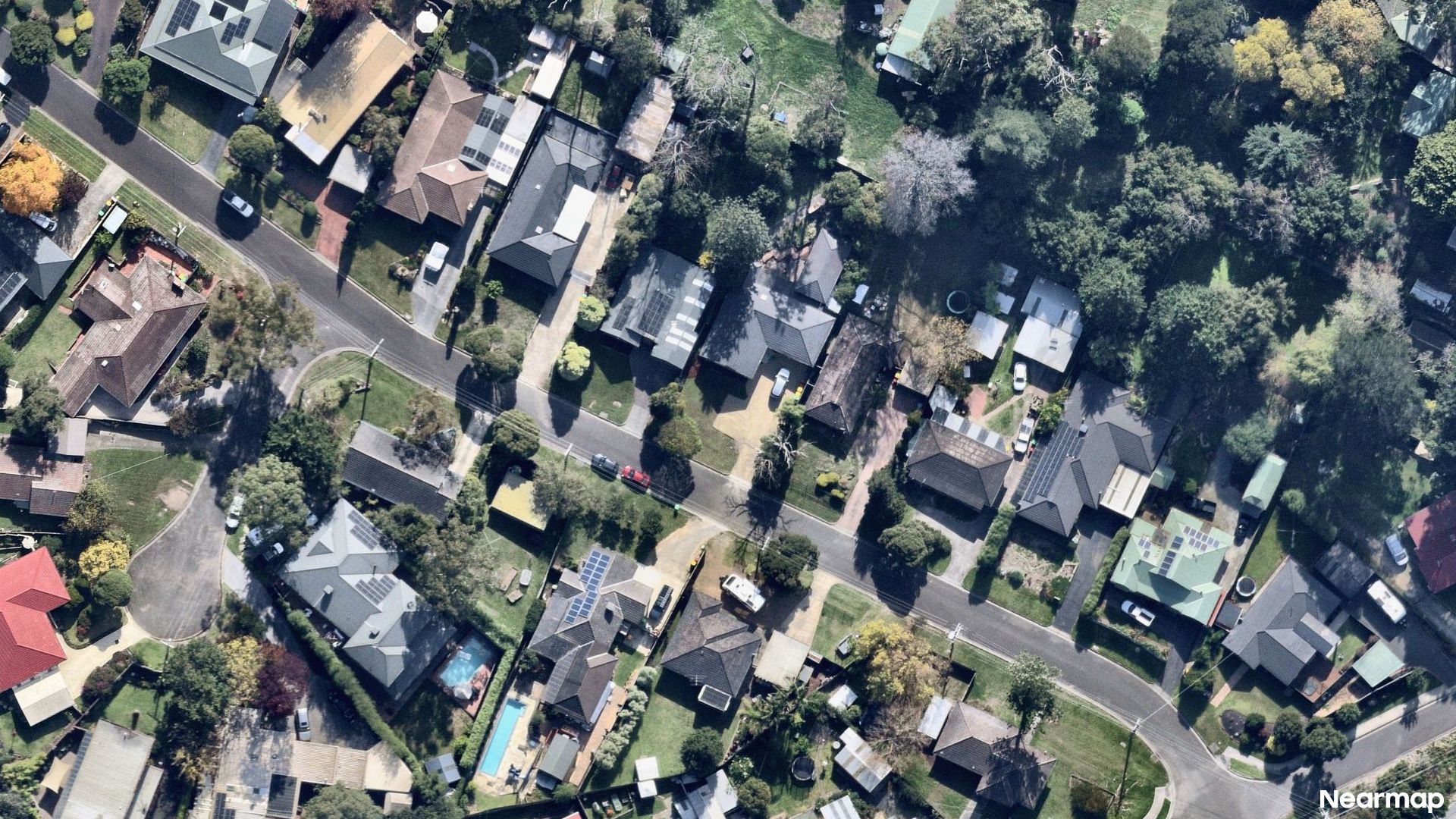 Vertical aerial view