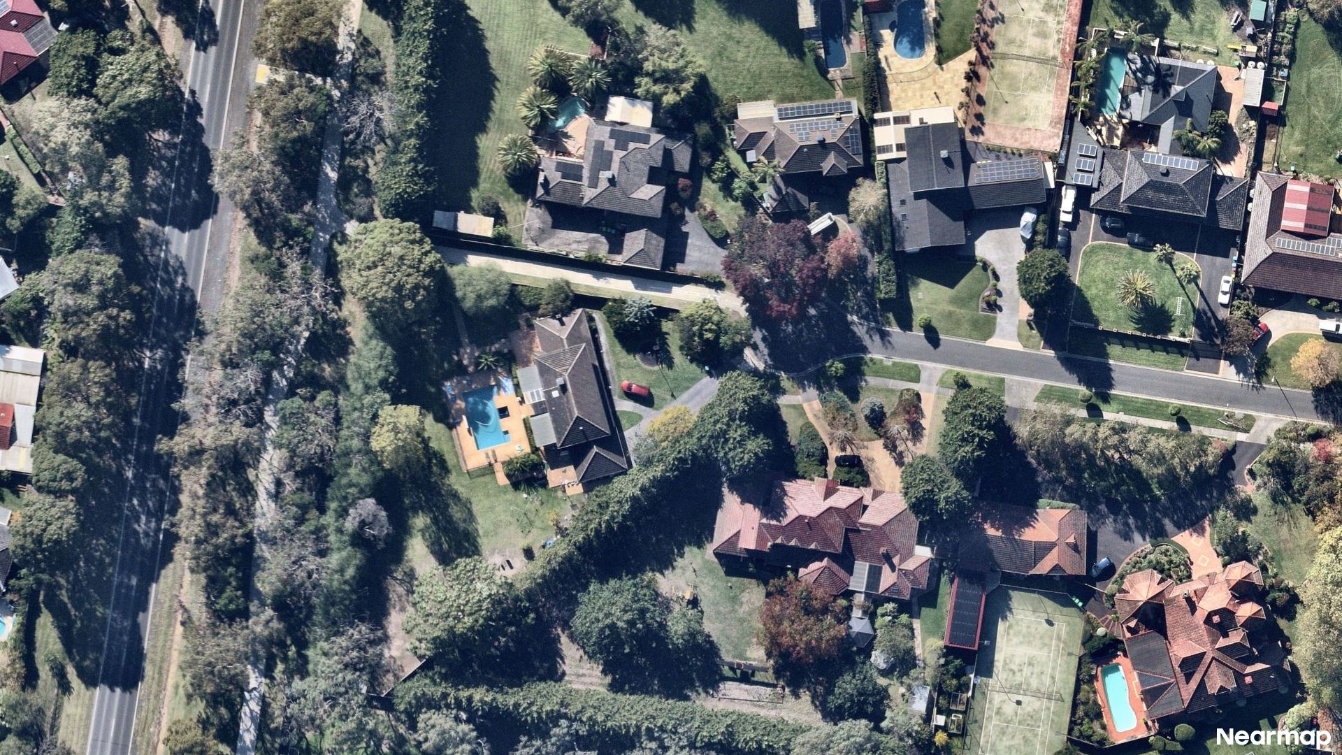 Vertical aerial view