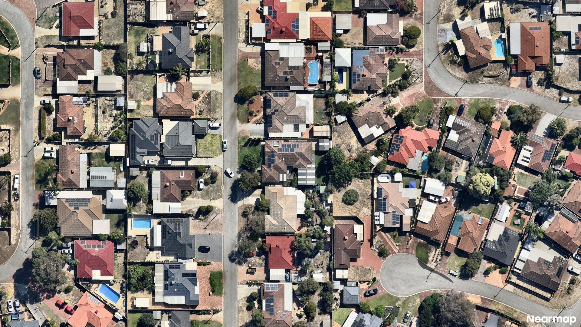 Vertical aerial view