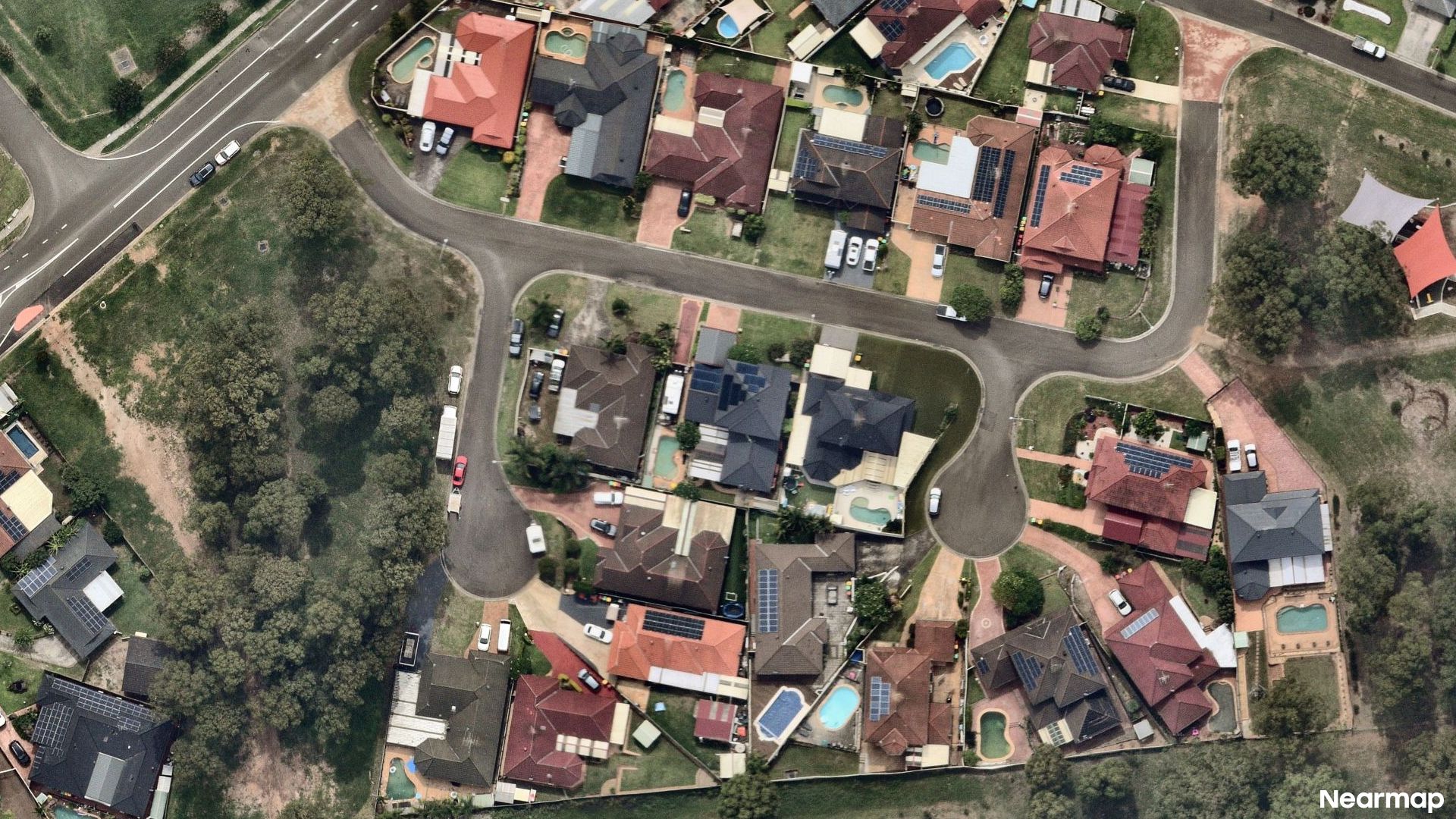 Vertical aerial view