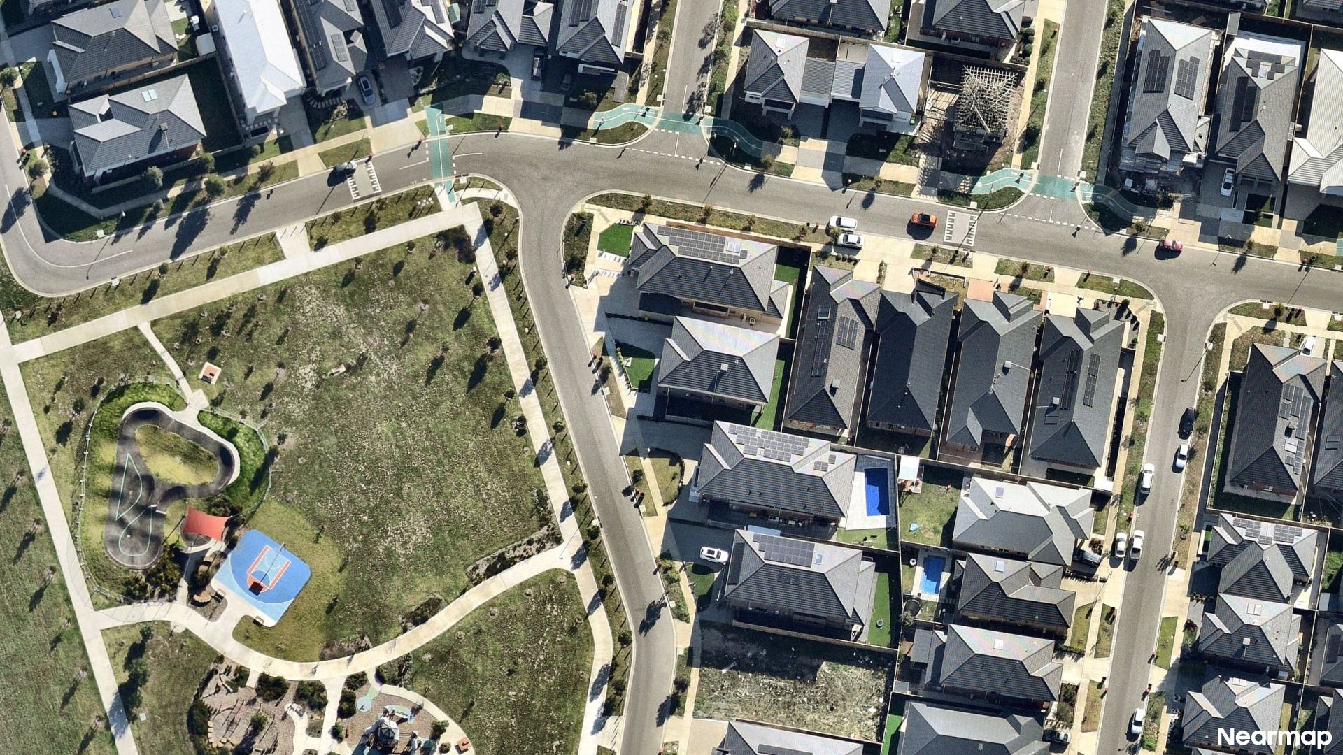 Vertical aerial view