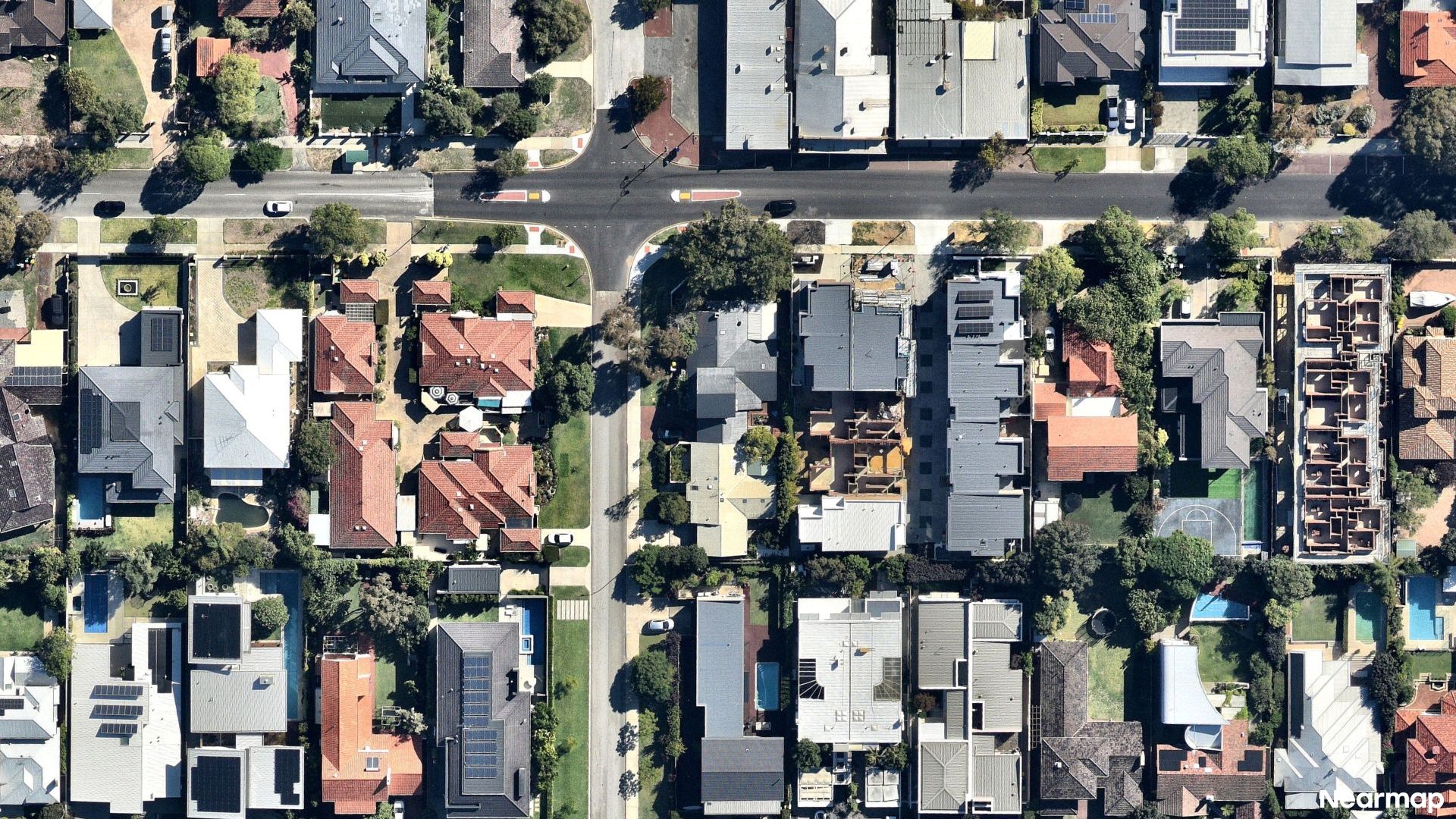 Vertical aerial view