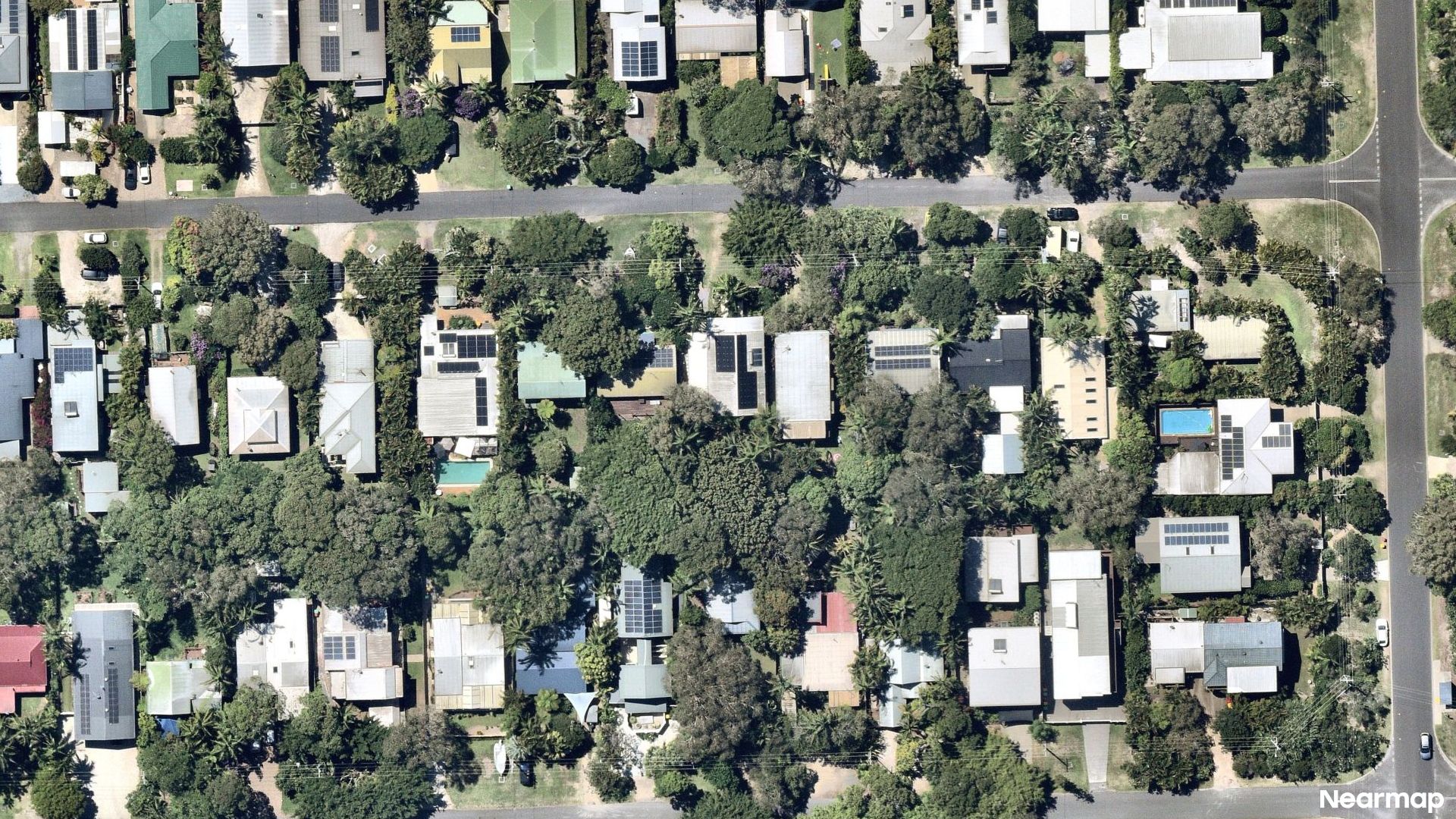 Vertical aerial view