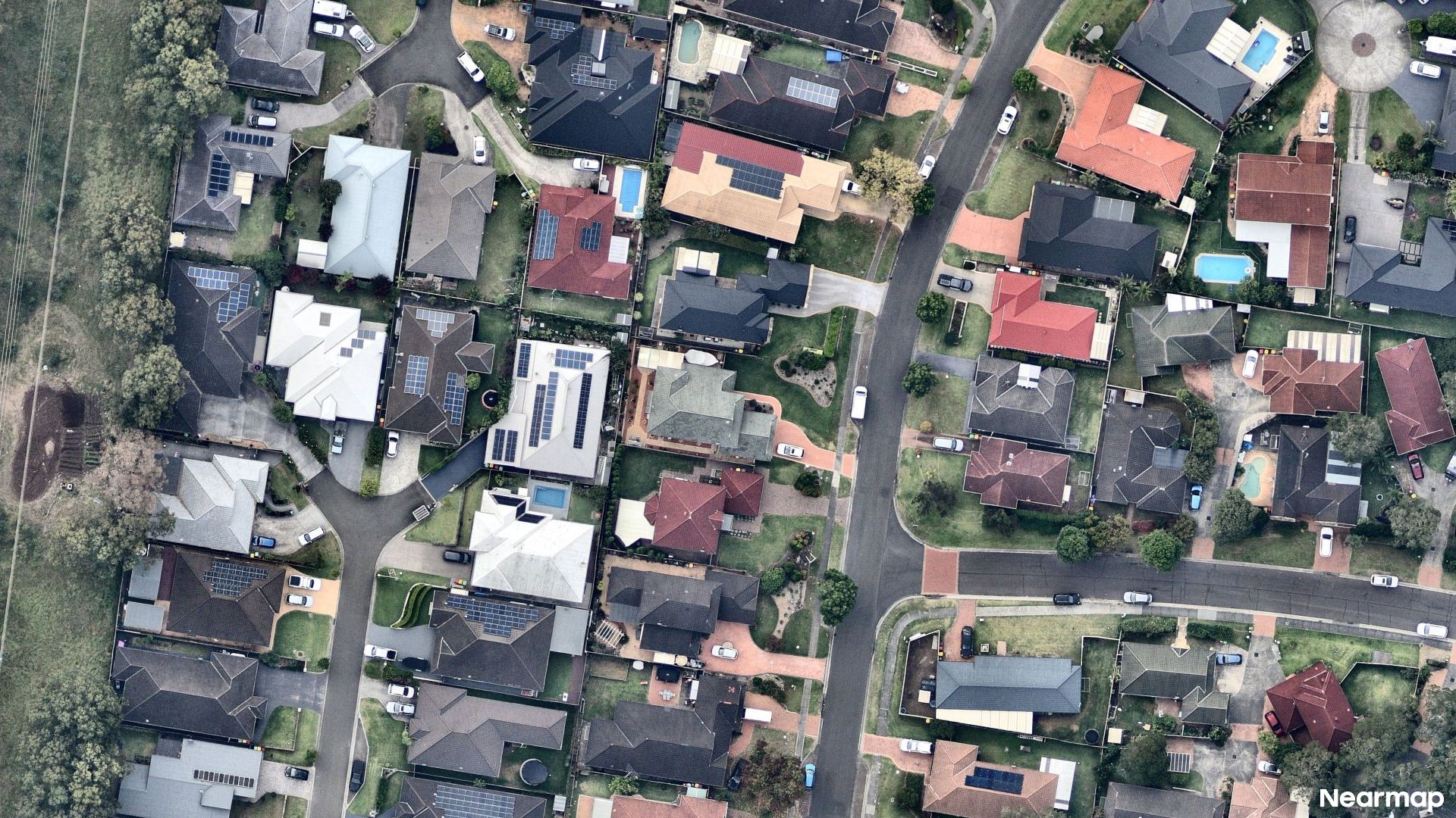Vertical aerial view