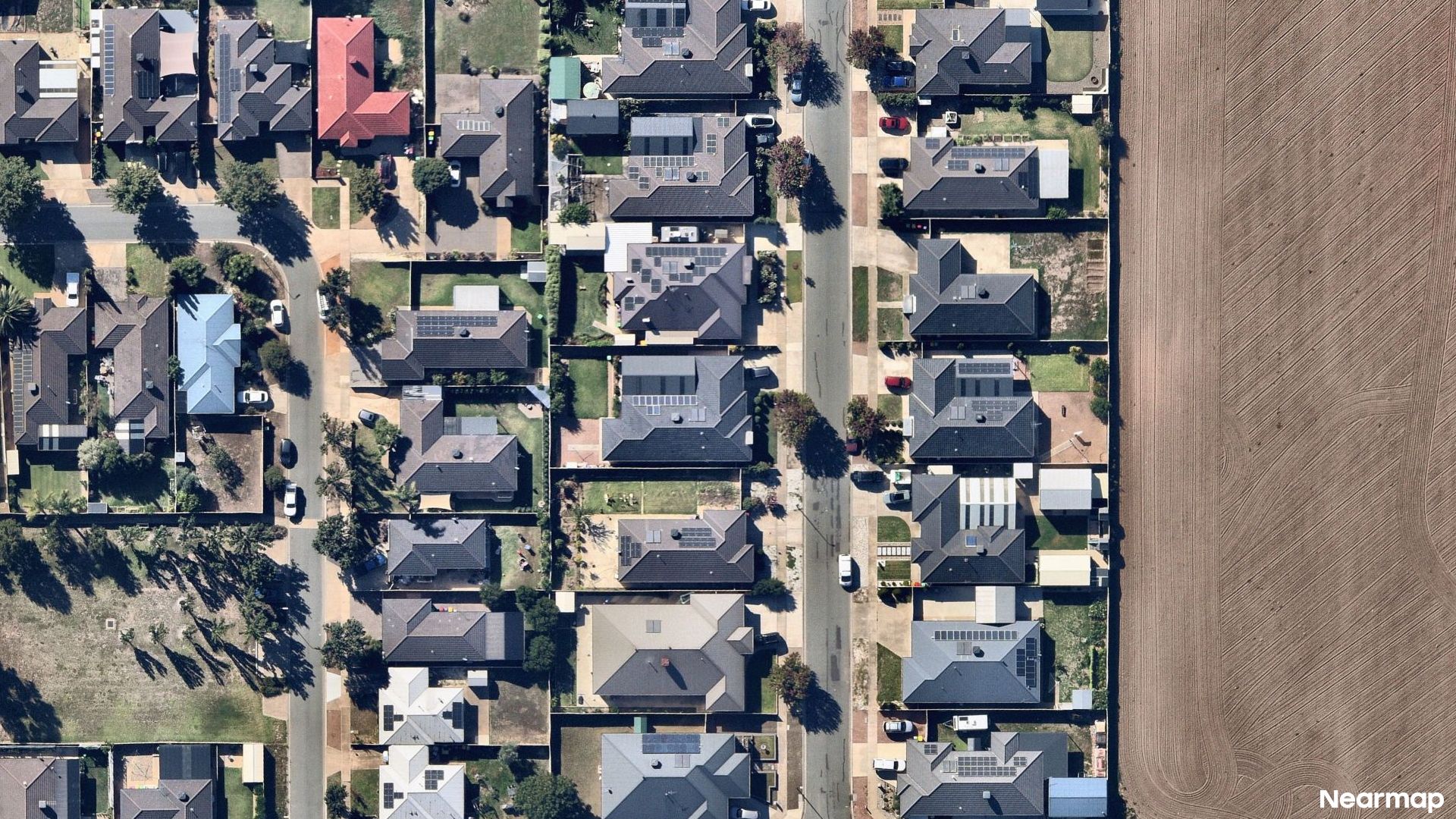 Vertical aerial view