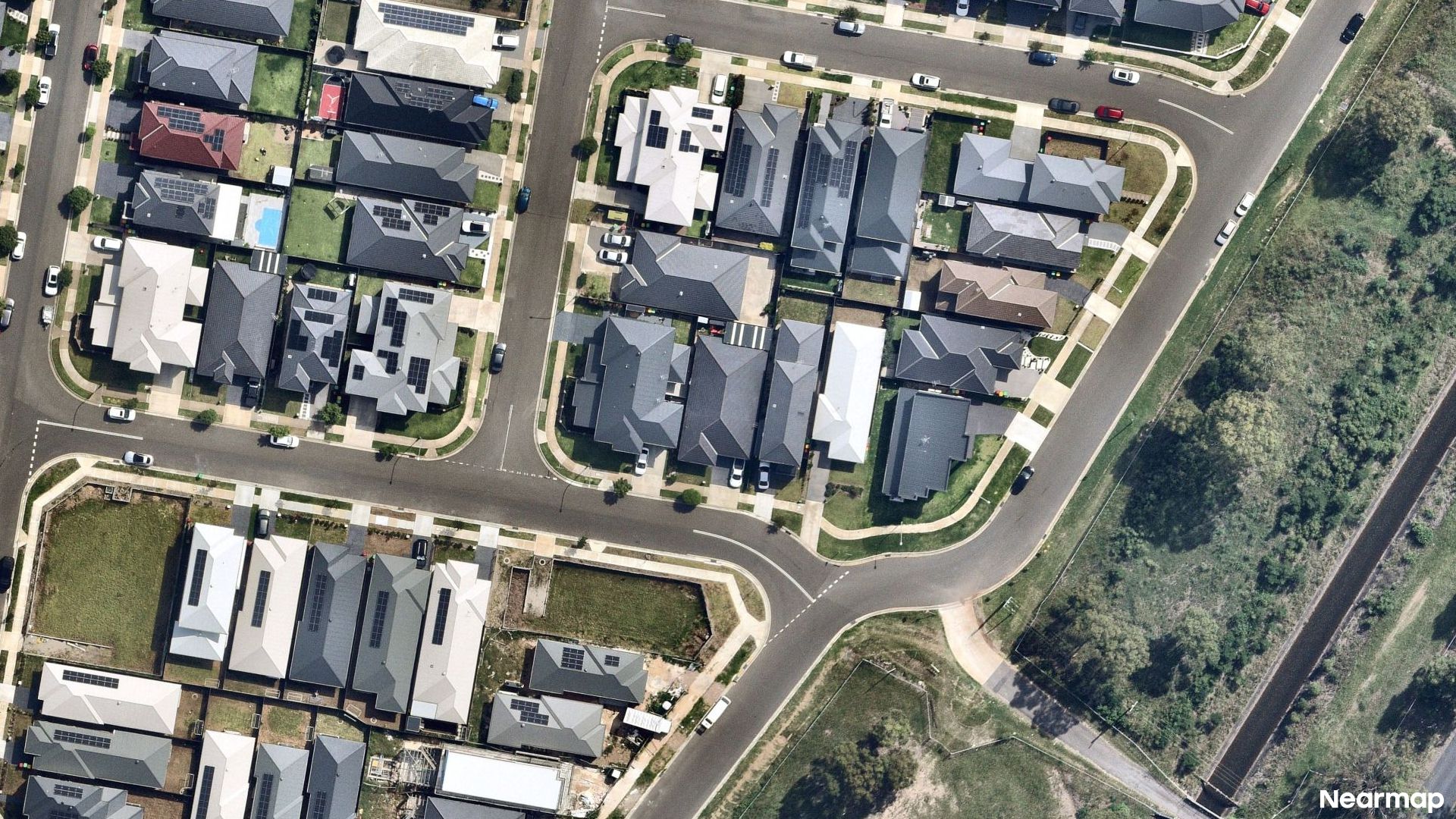 Vertical aerial view