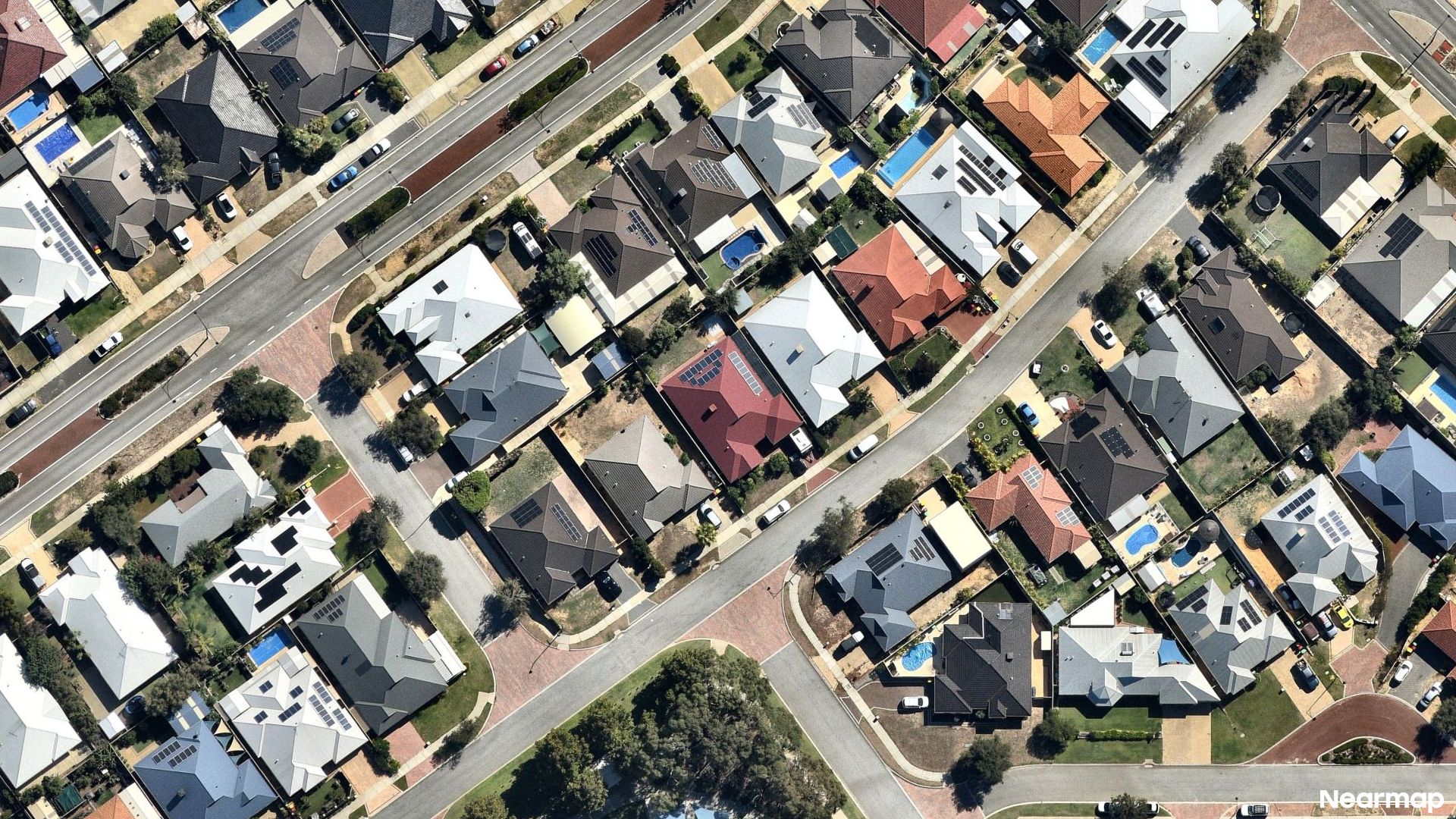 Vertical aerial view