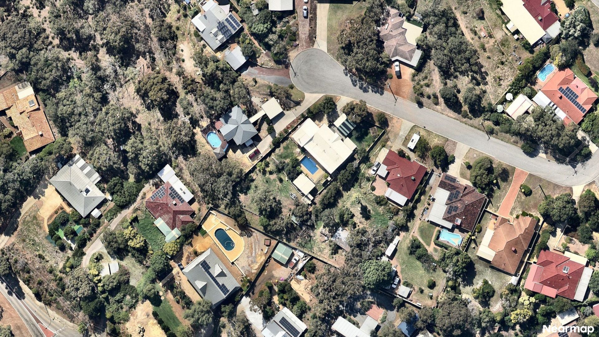 Vertical aerial view