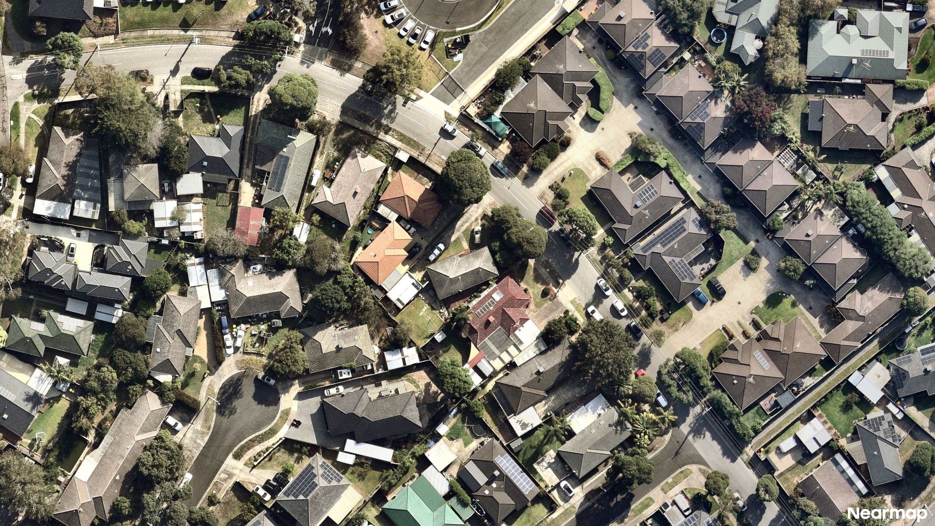 Vertical aerial view