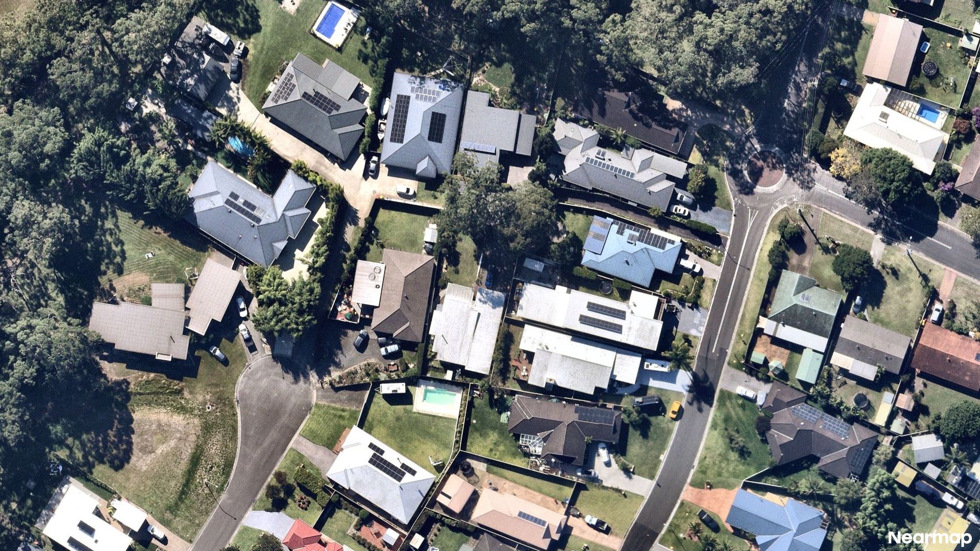 Vertical aerial view