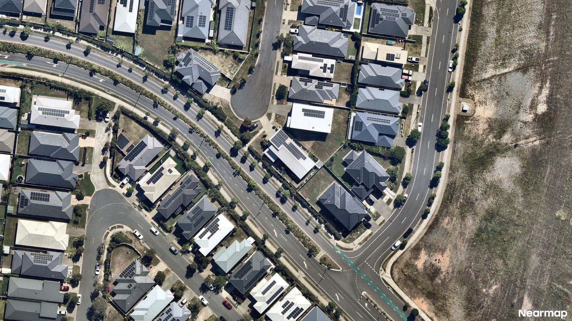 Vertical aerial view
