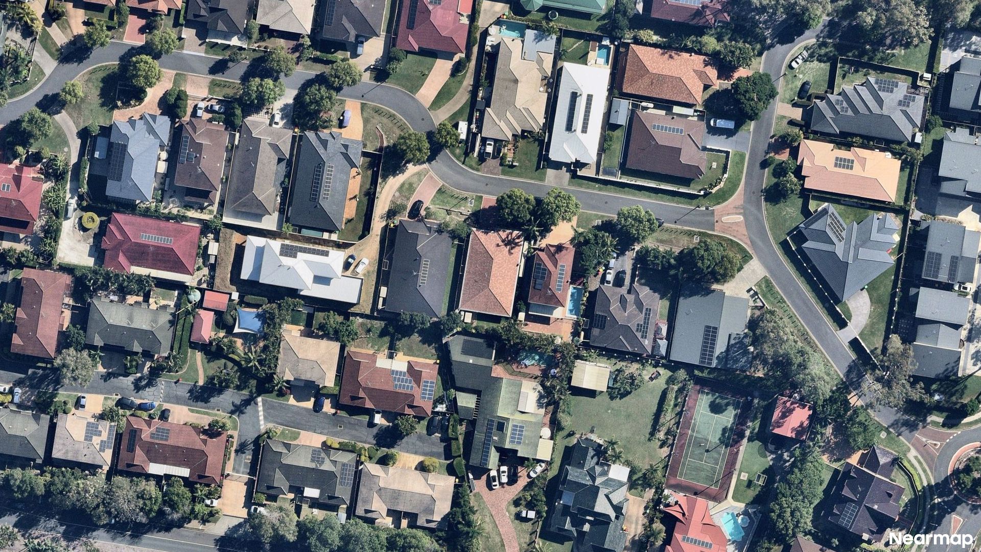 Vertical aerial view