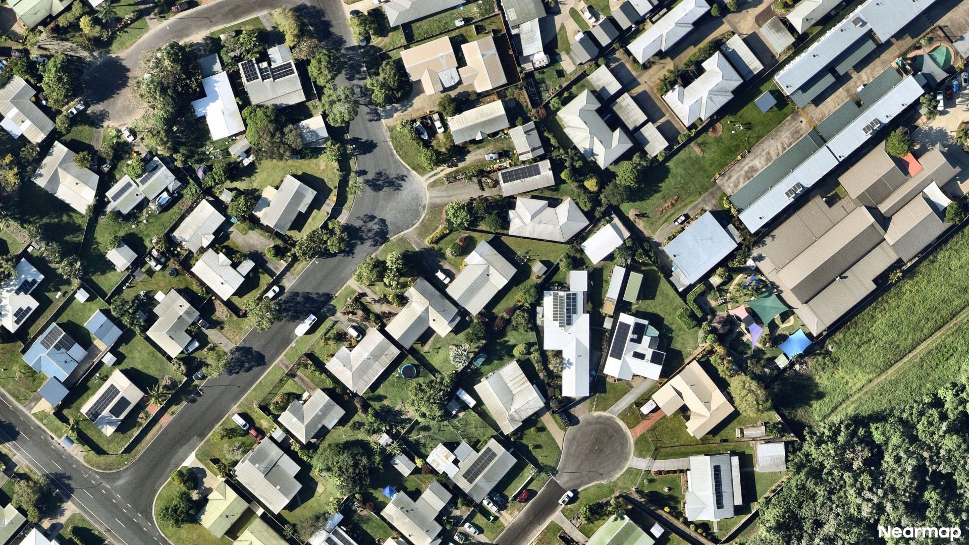 Vertical aerial view