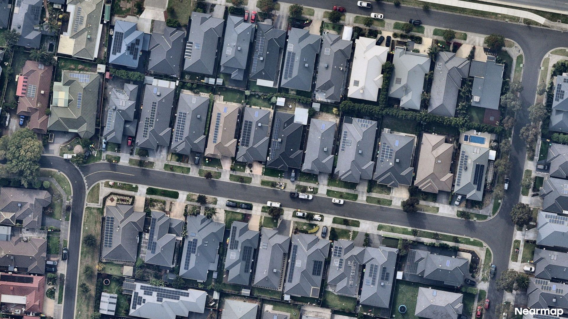 Vertical aerial view