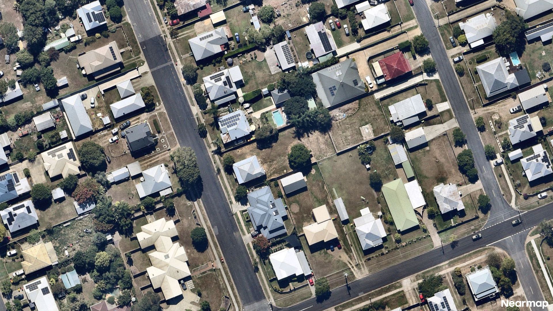 Vertical aerial view