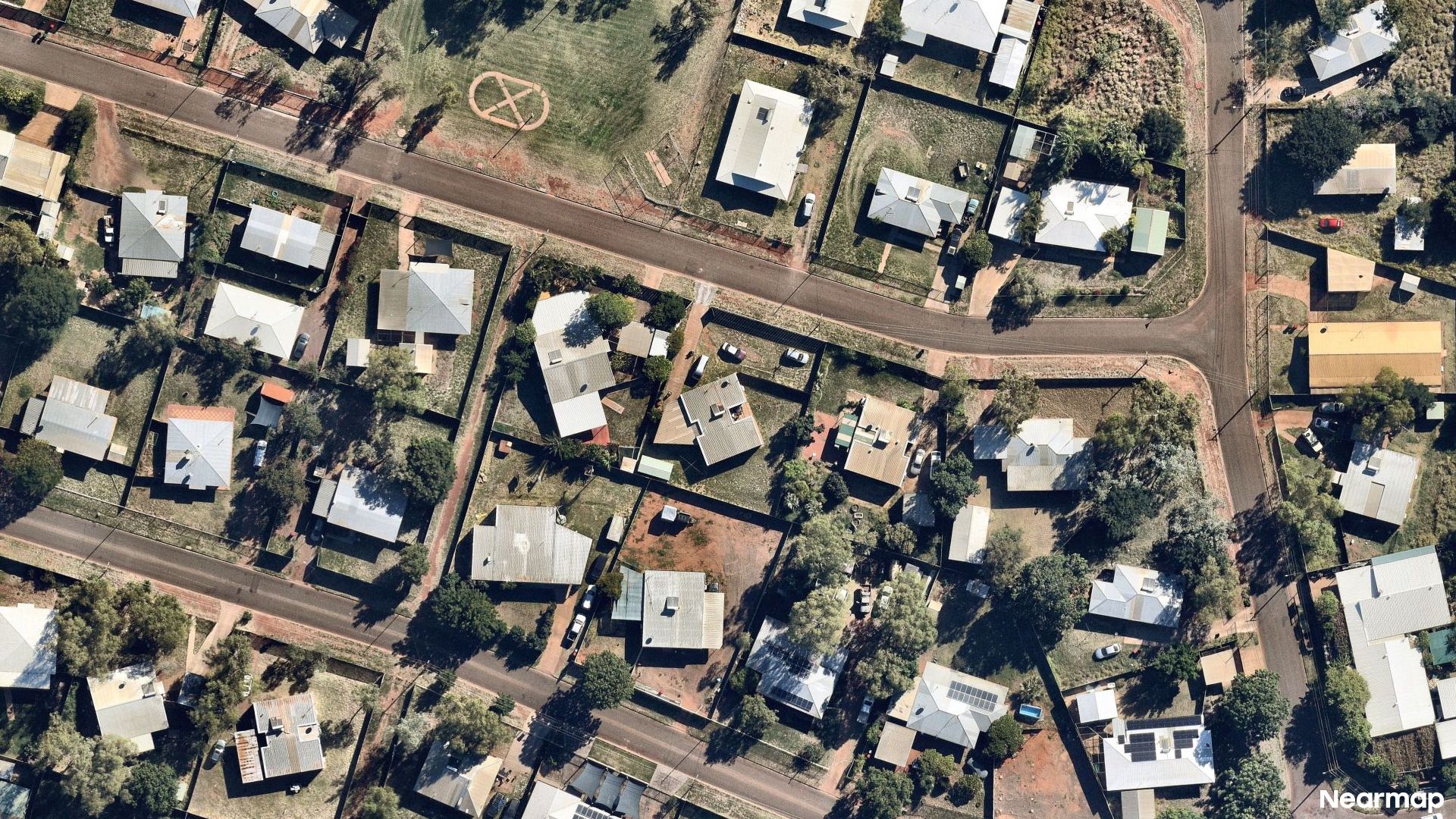 Vertical aerial view