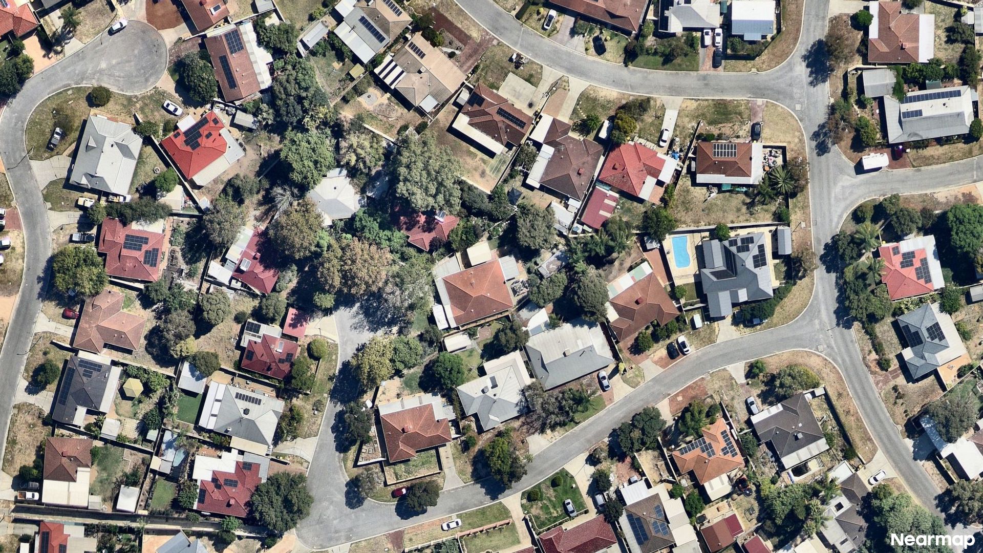 Vertical aerial view