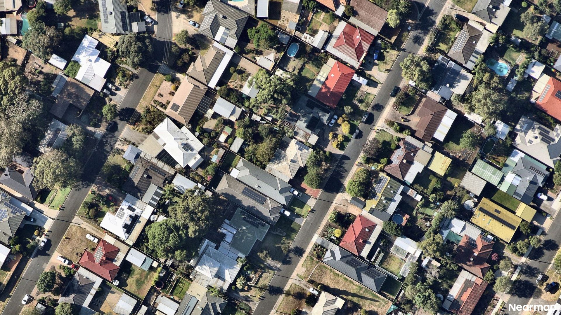 Vertical aerial view
