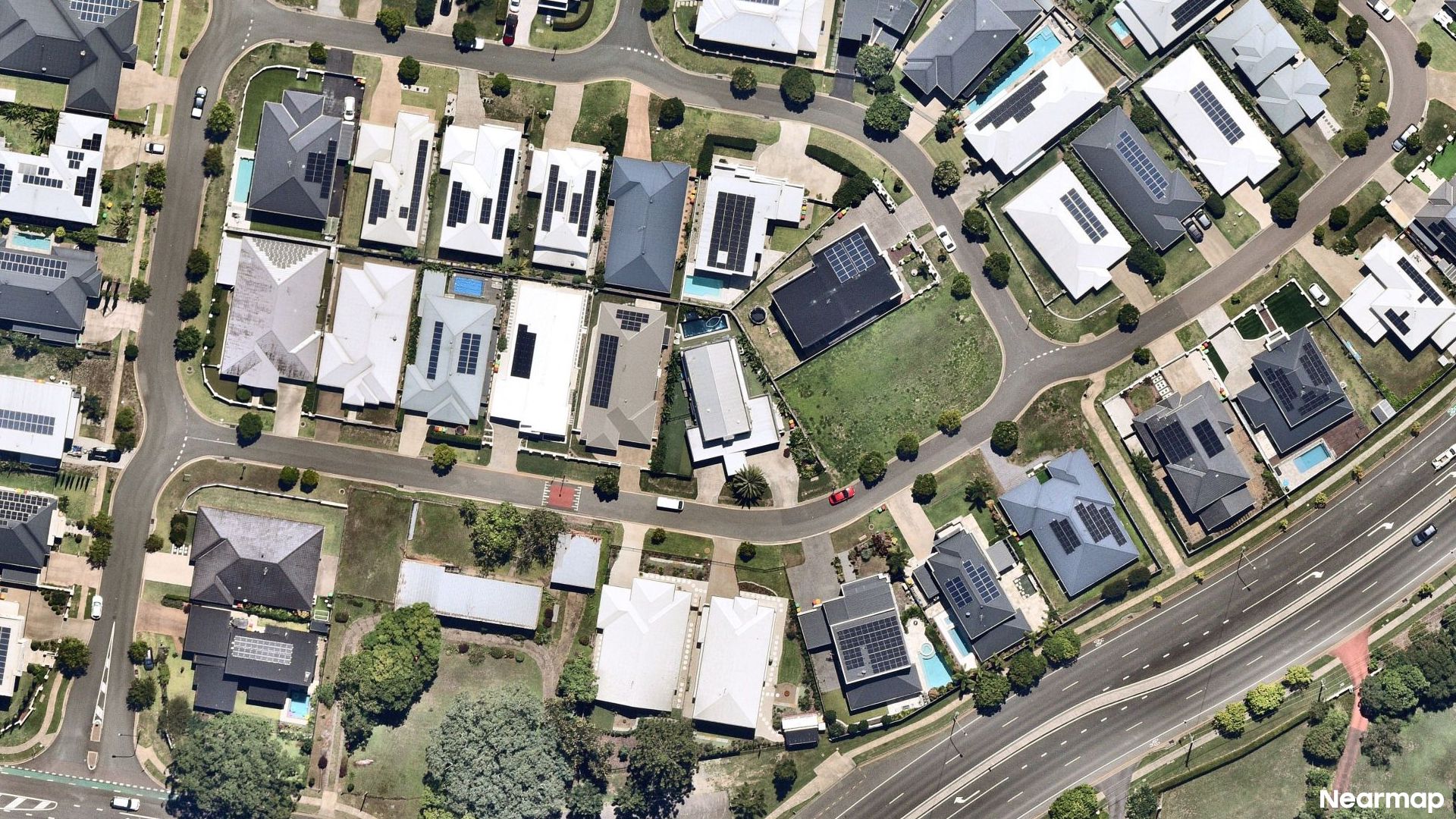 Vertical aerial view