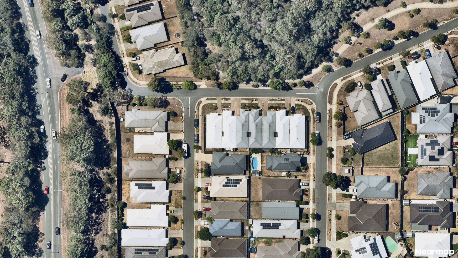 Vertical aerial view