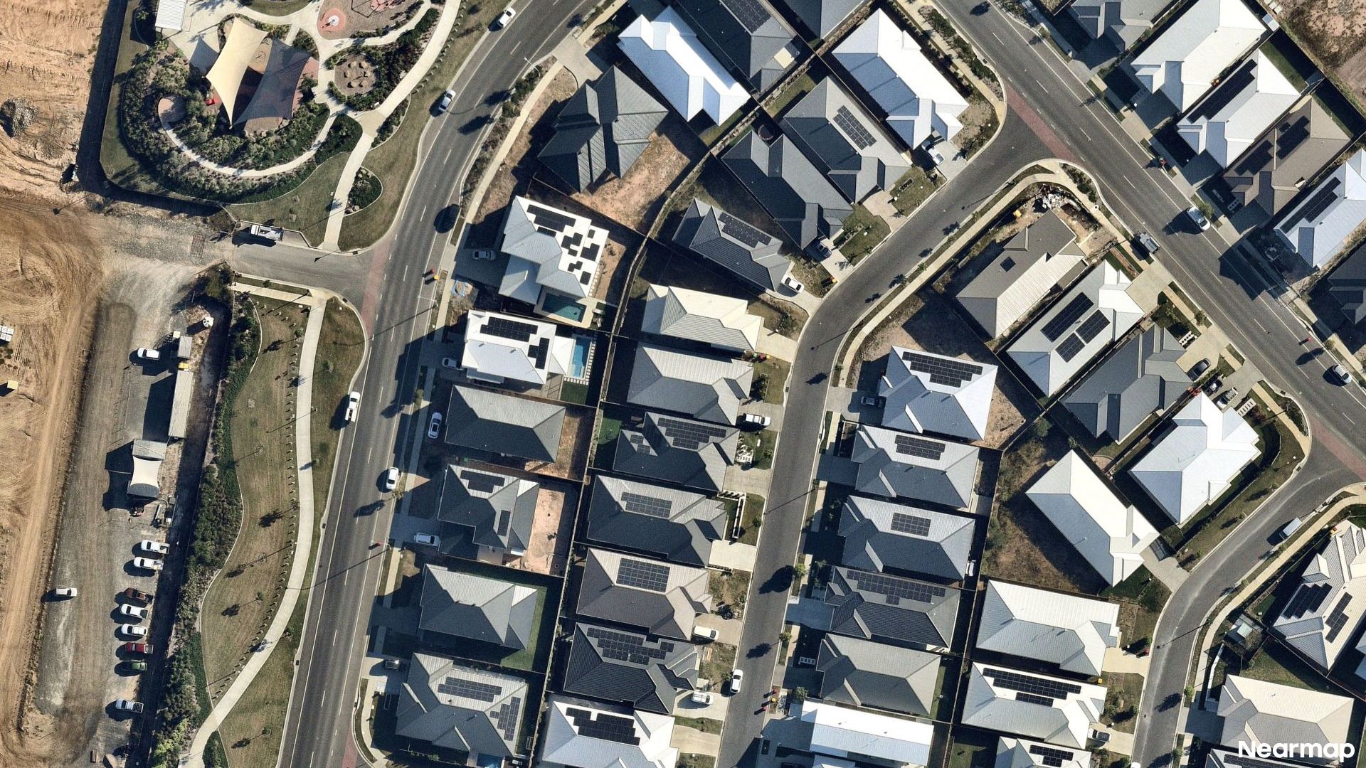 Vertical aerial view