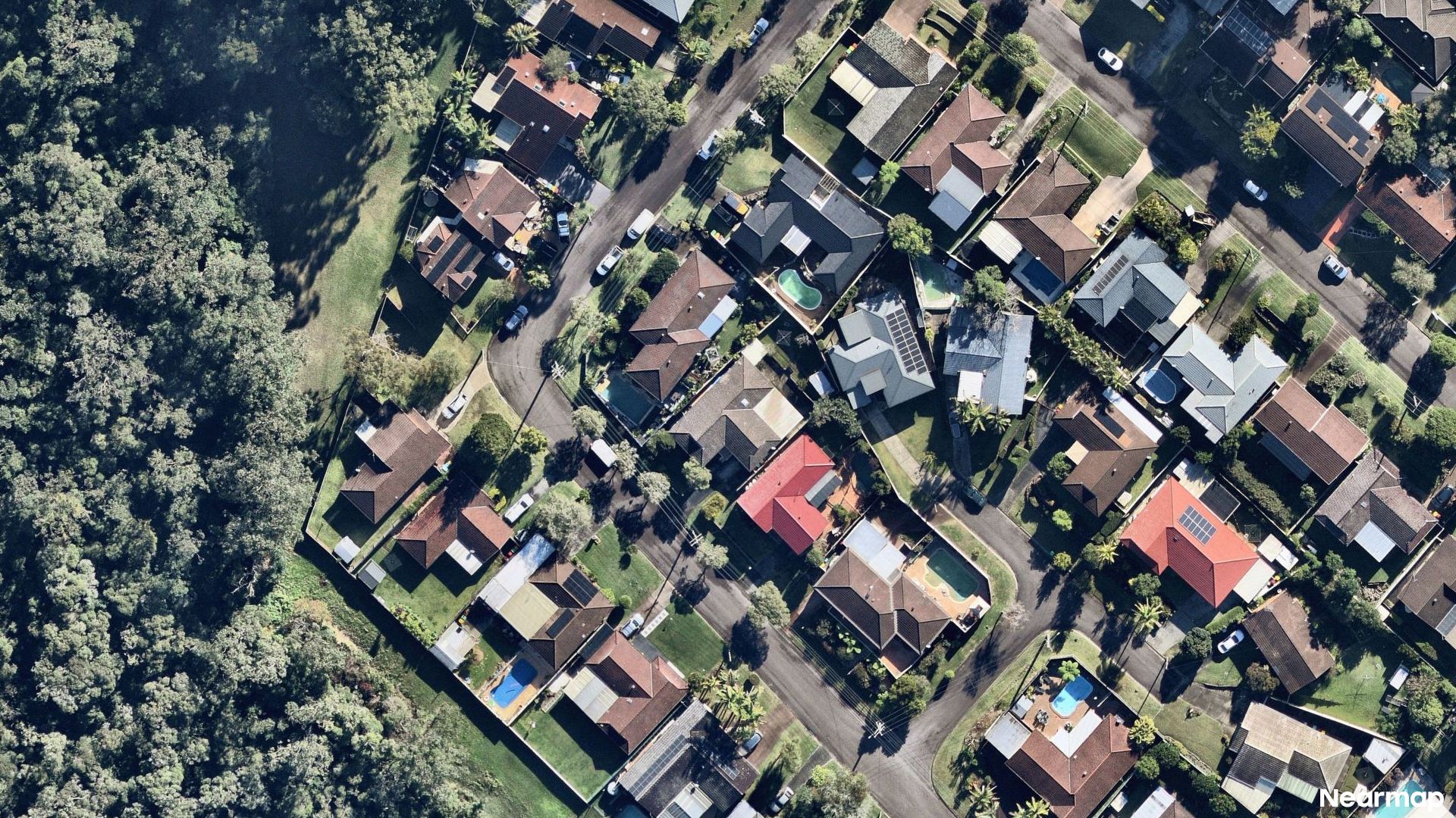 Vertical aerial view
