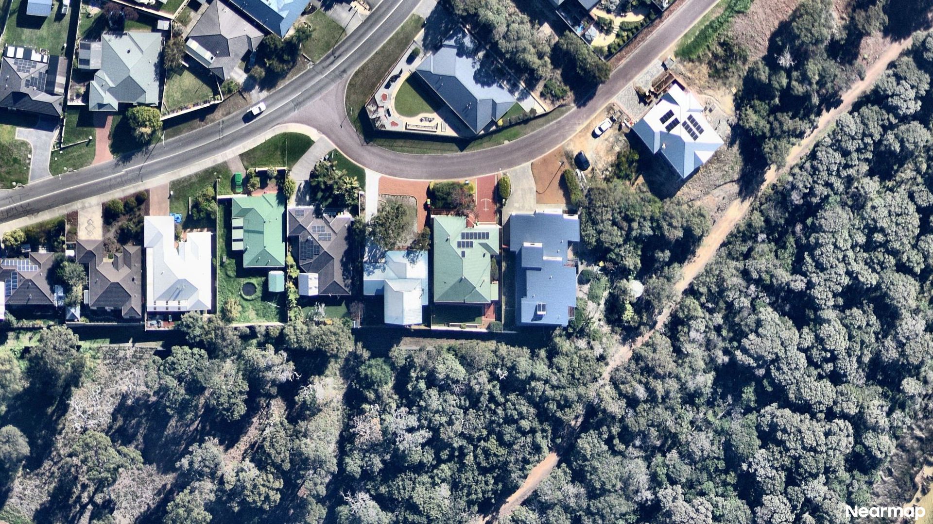 Vertical aerial view