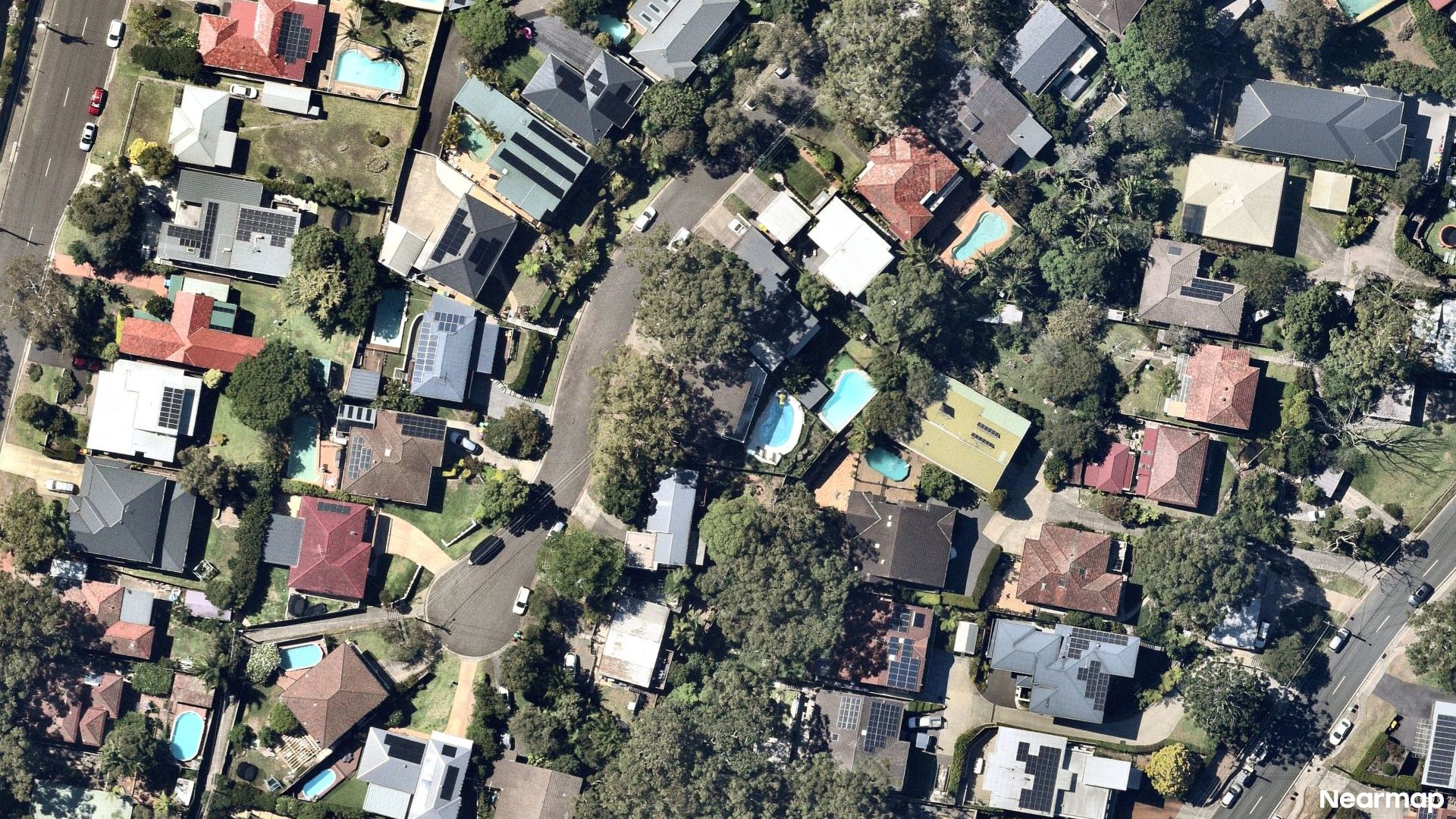 Vertical aerial view