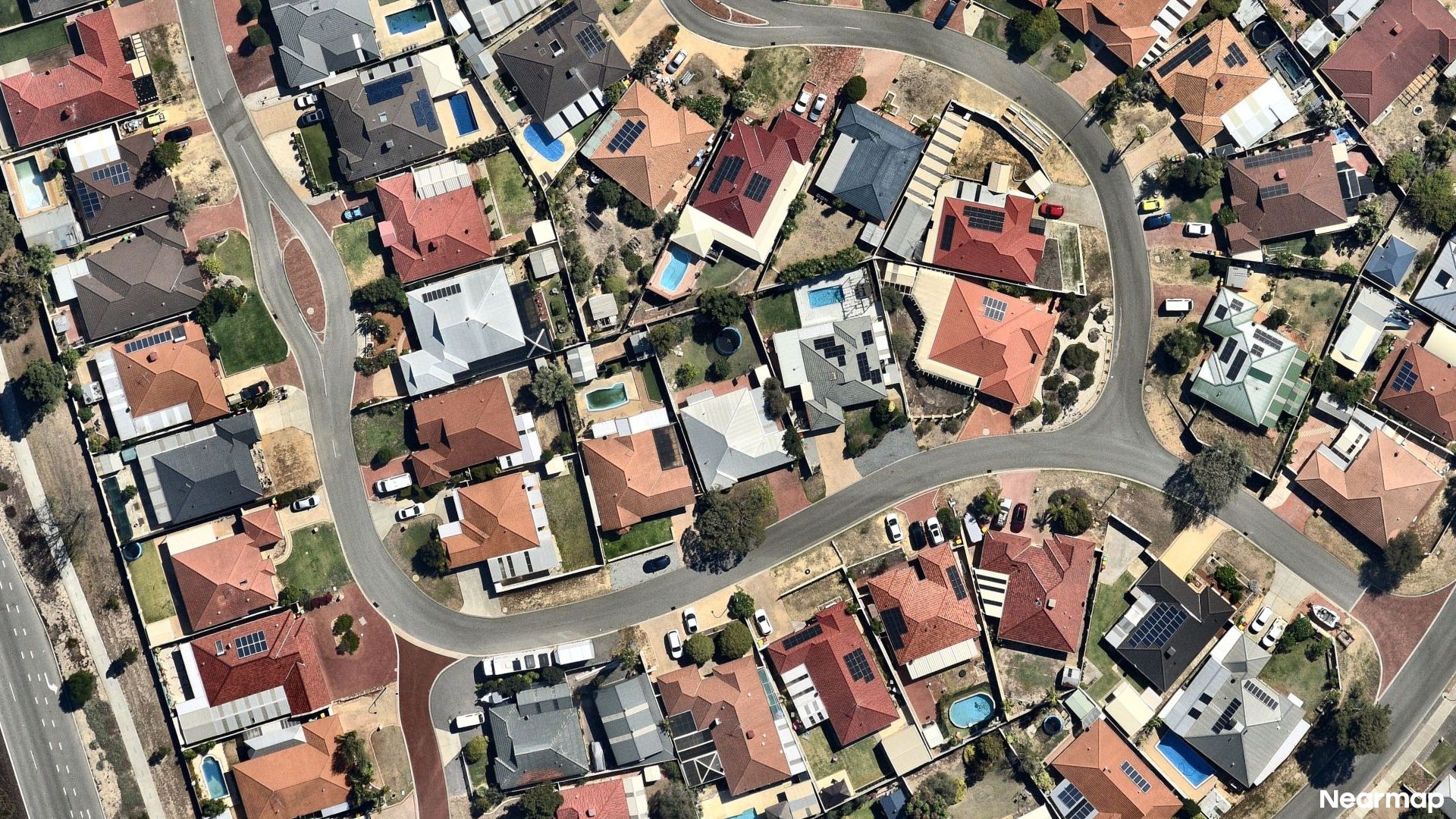 Vertical aerial view