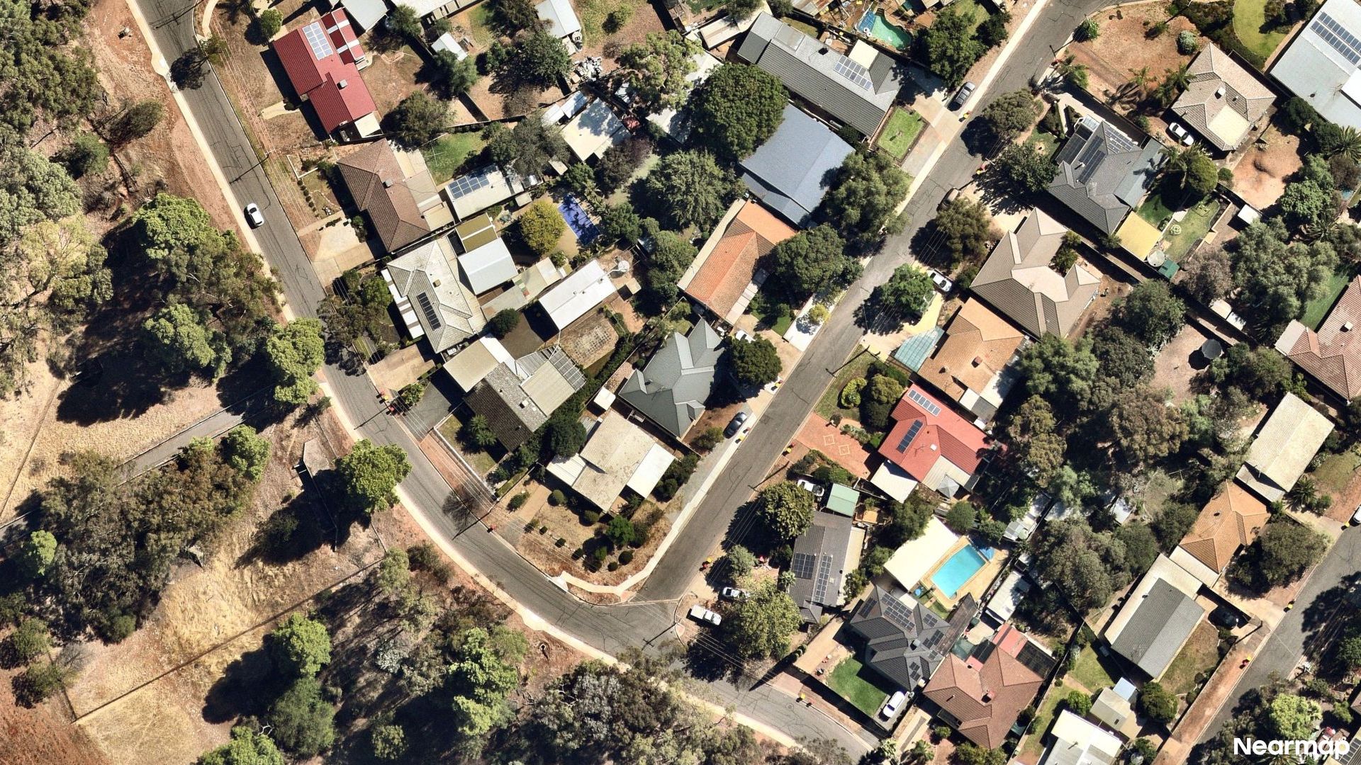 Vertical aerial view