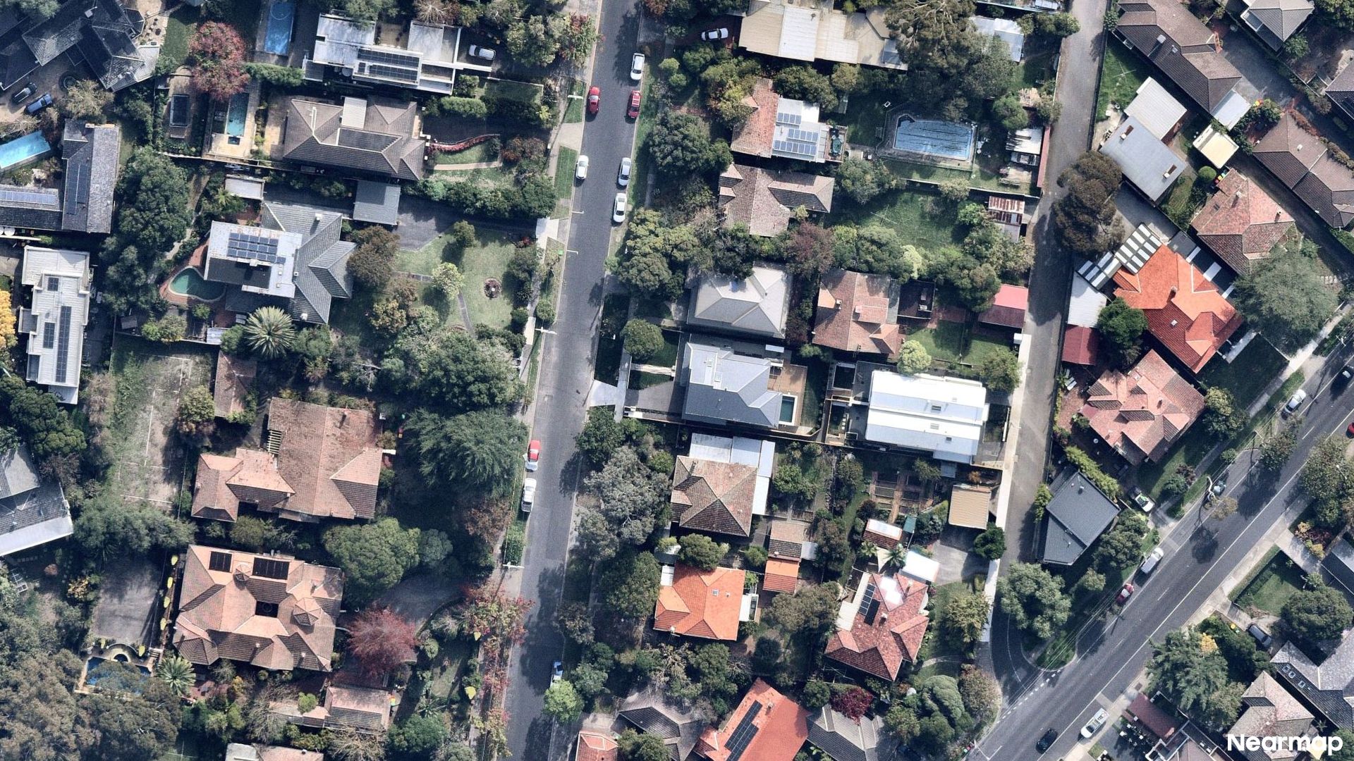 Vertical aerial view