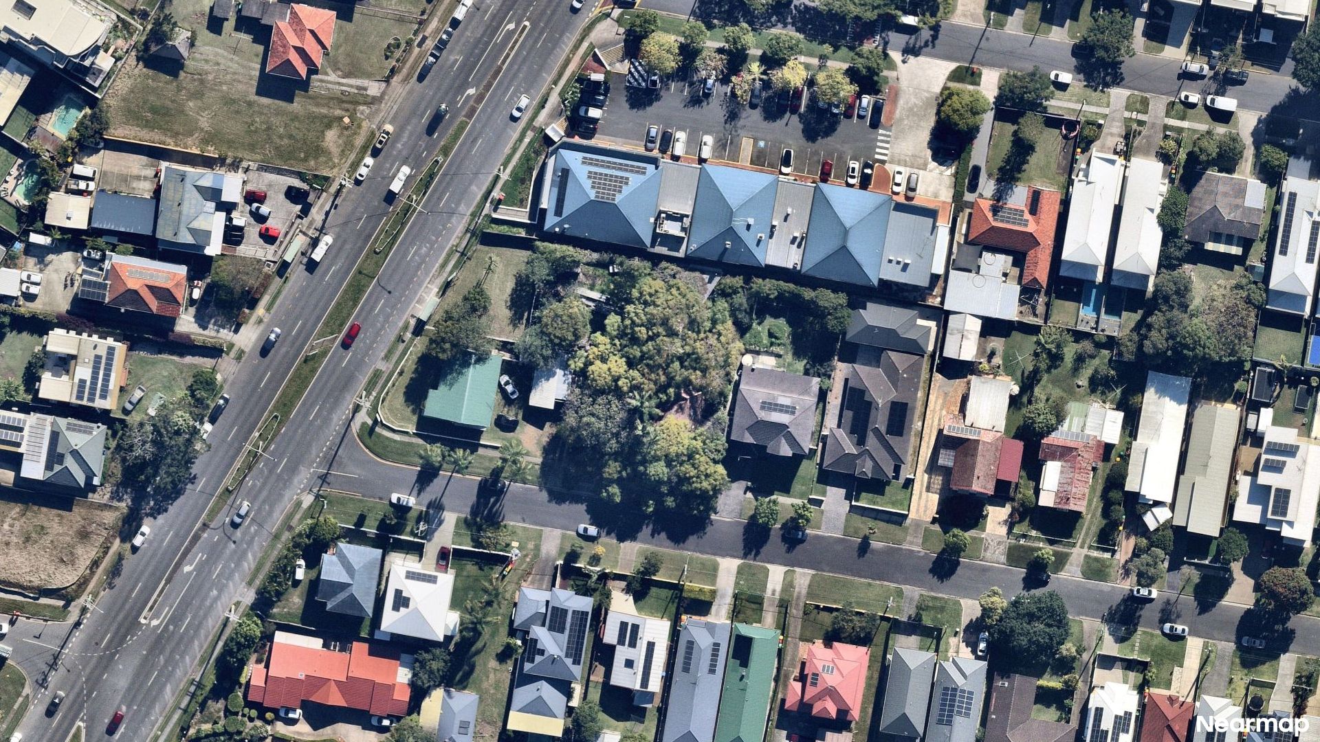 Vertical aerial view