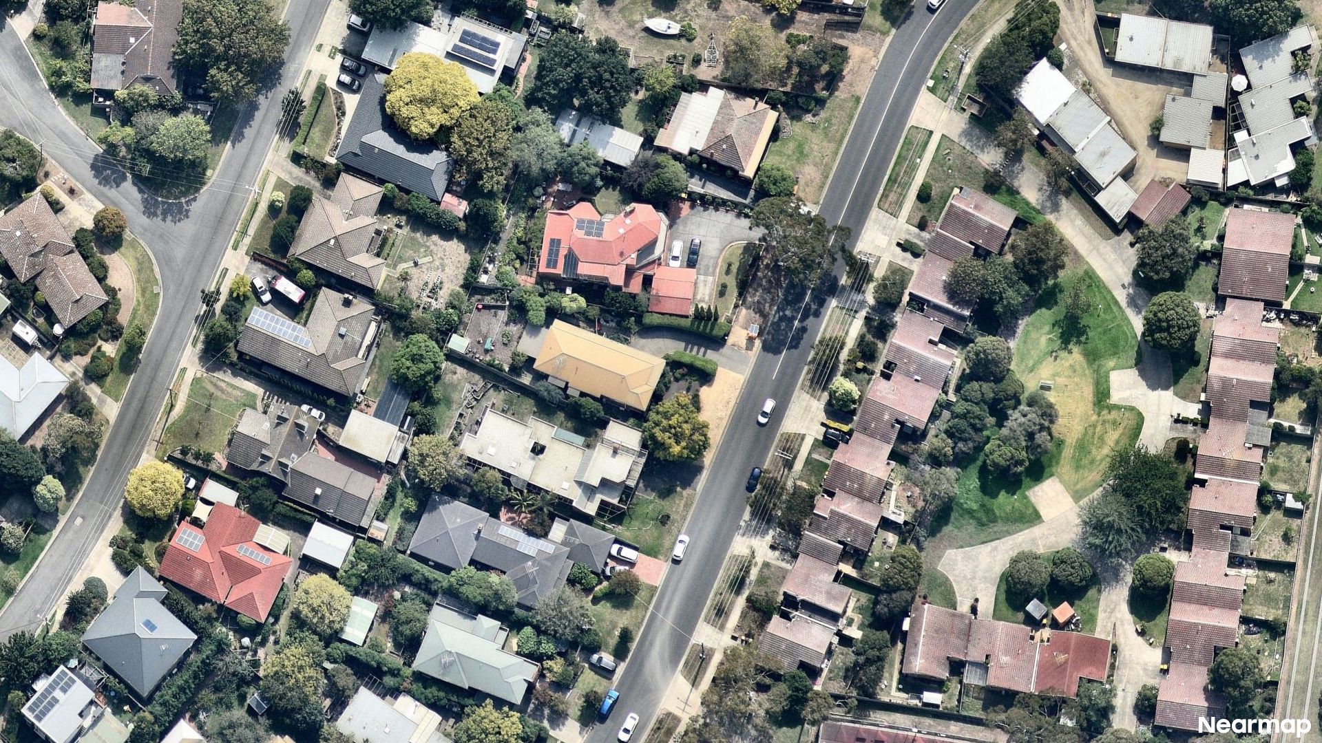 Vertical aerial view