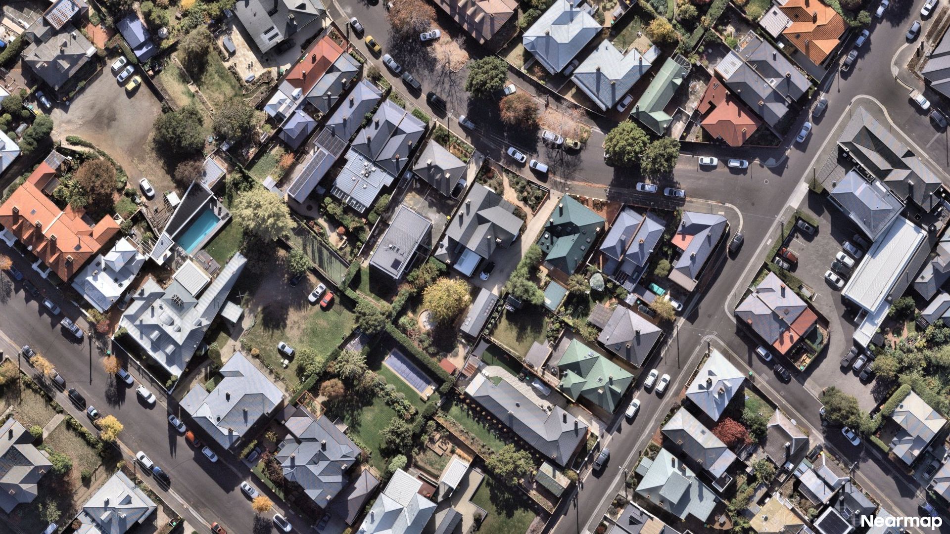 Vertical aerial view