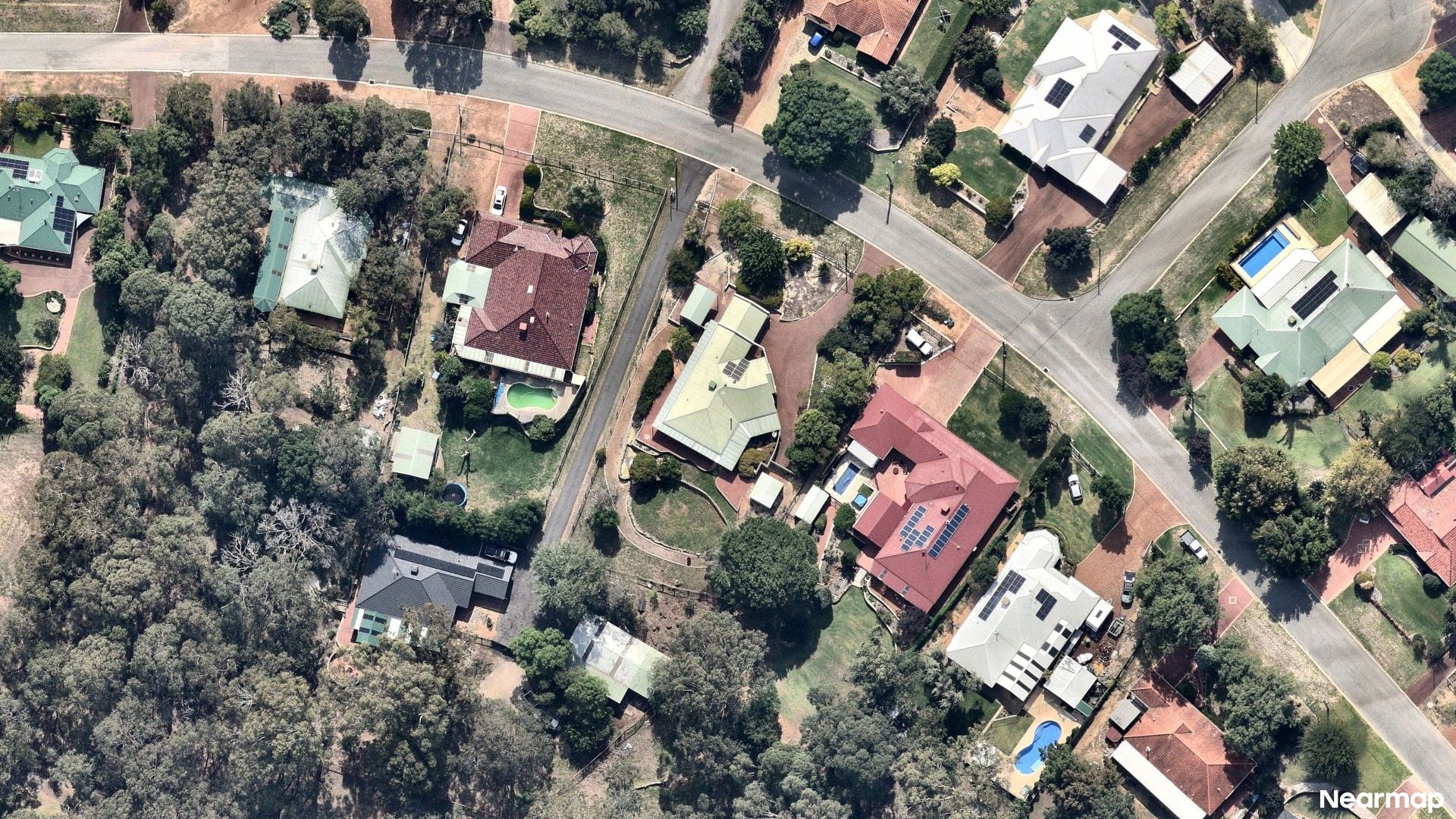 Vertical aerial view