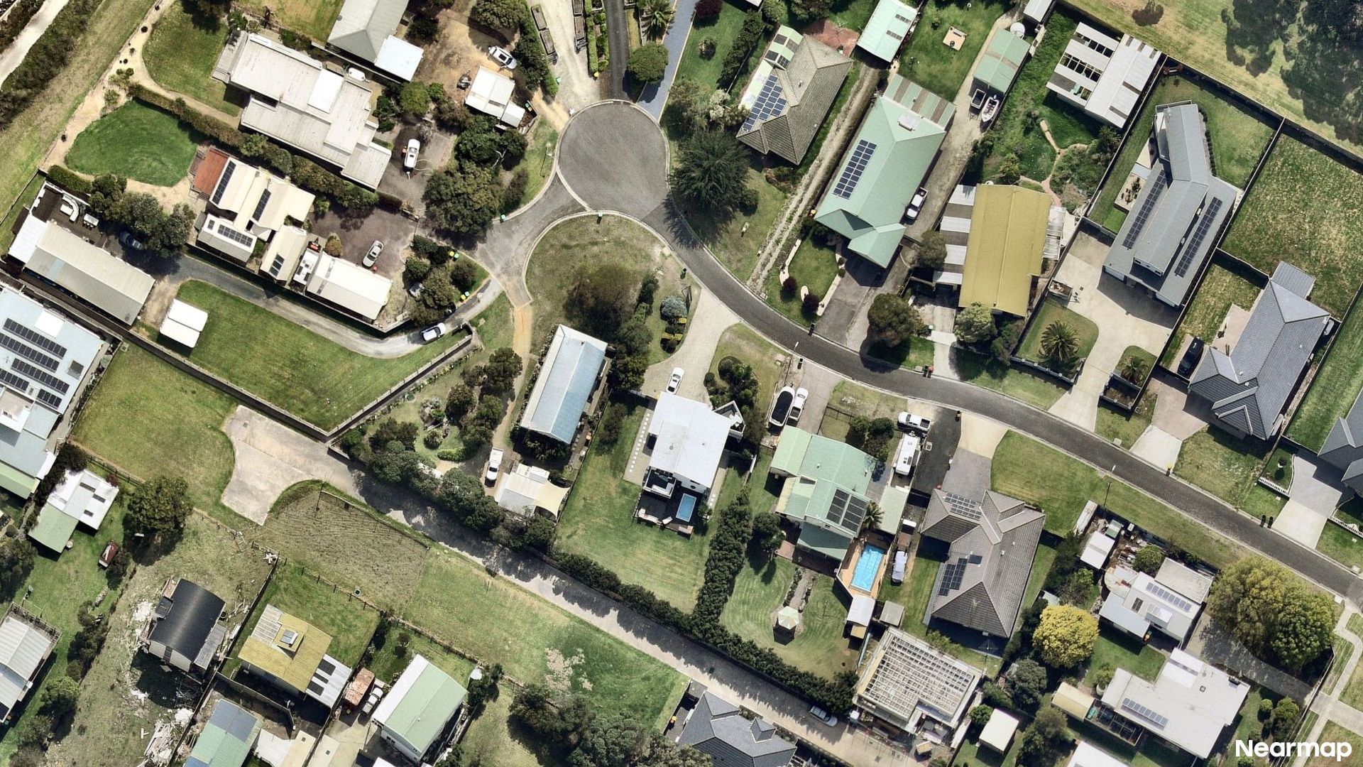 Vertical aerial view
