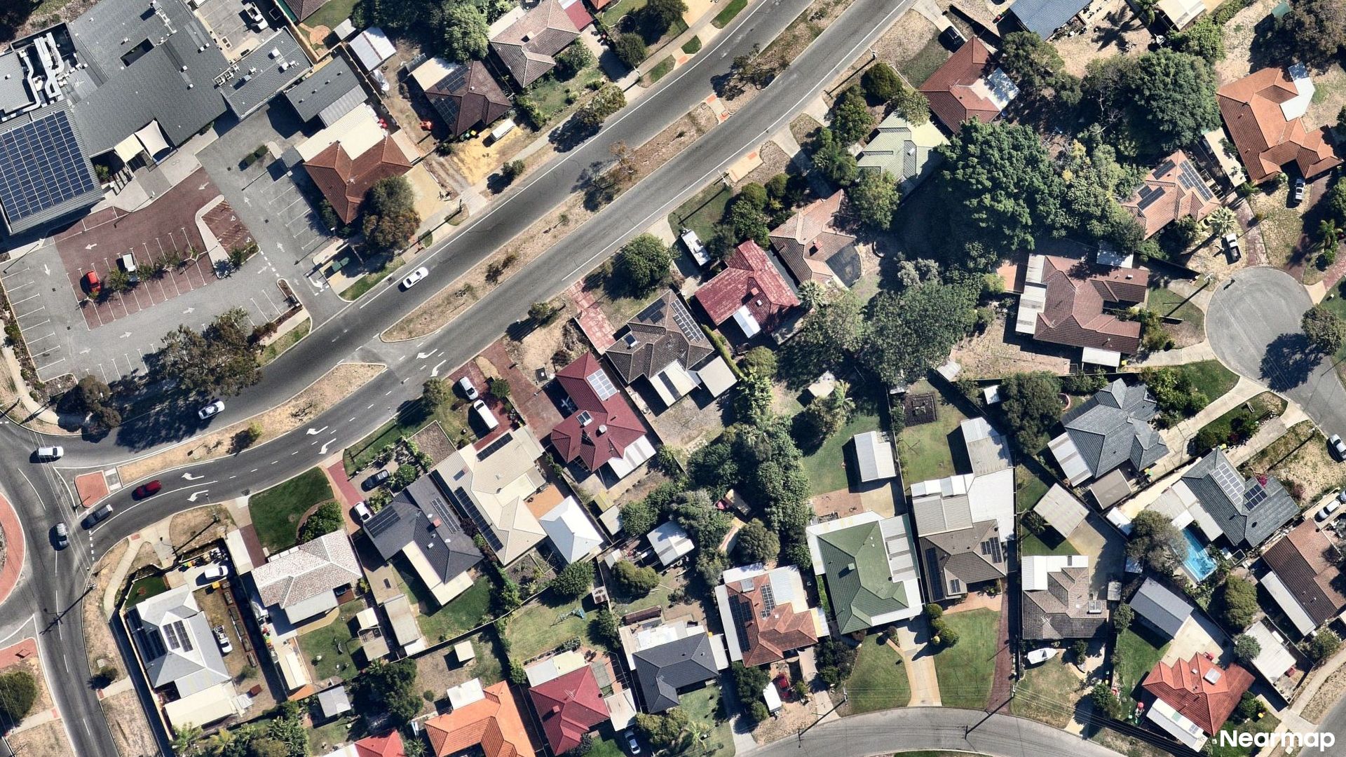 Vertical aerial view