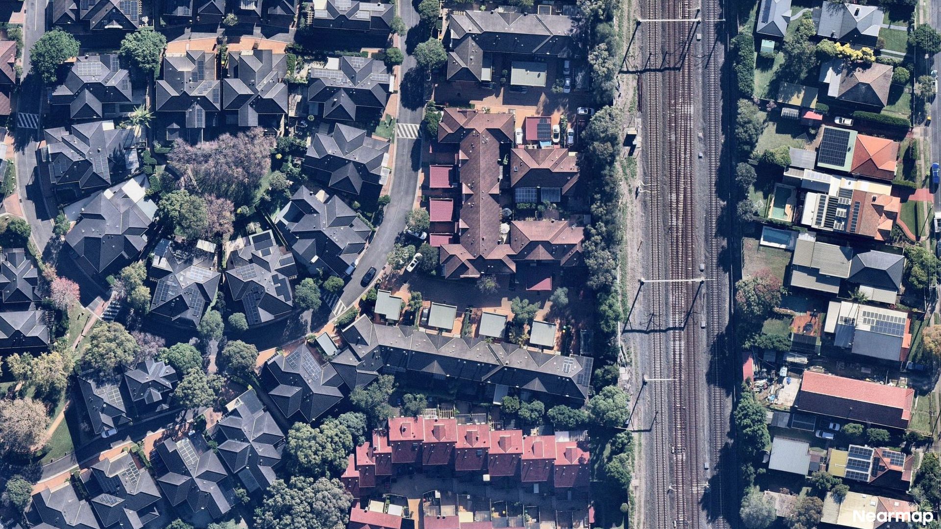 Vertical aerial view