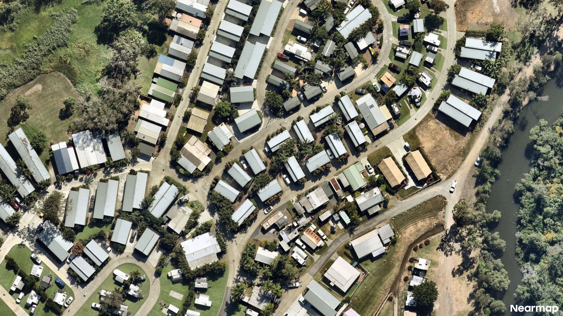 Vertical aerial view