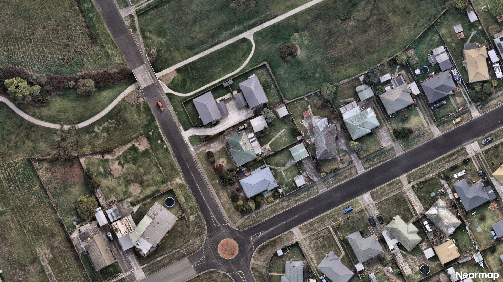 Vertical aerial view