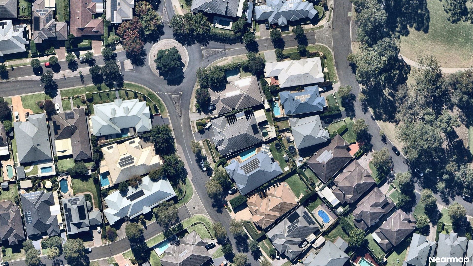 Vertical aerial view