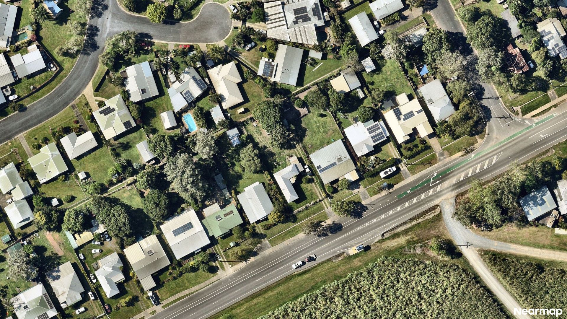 Vertical aerial view