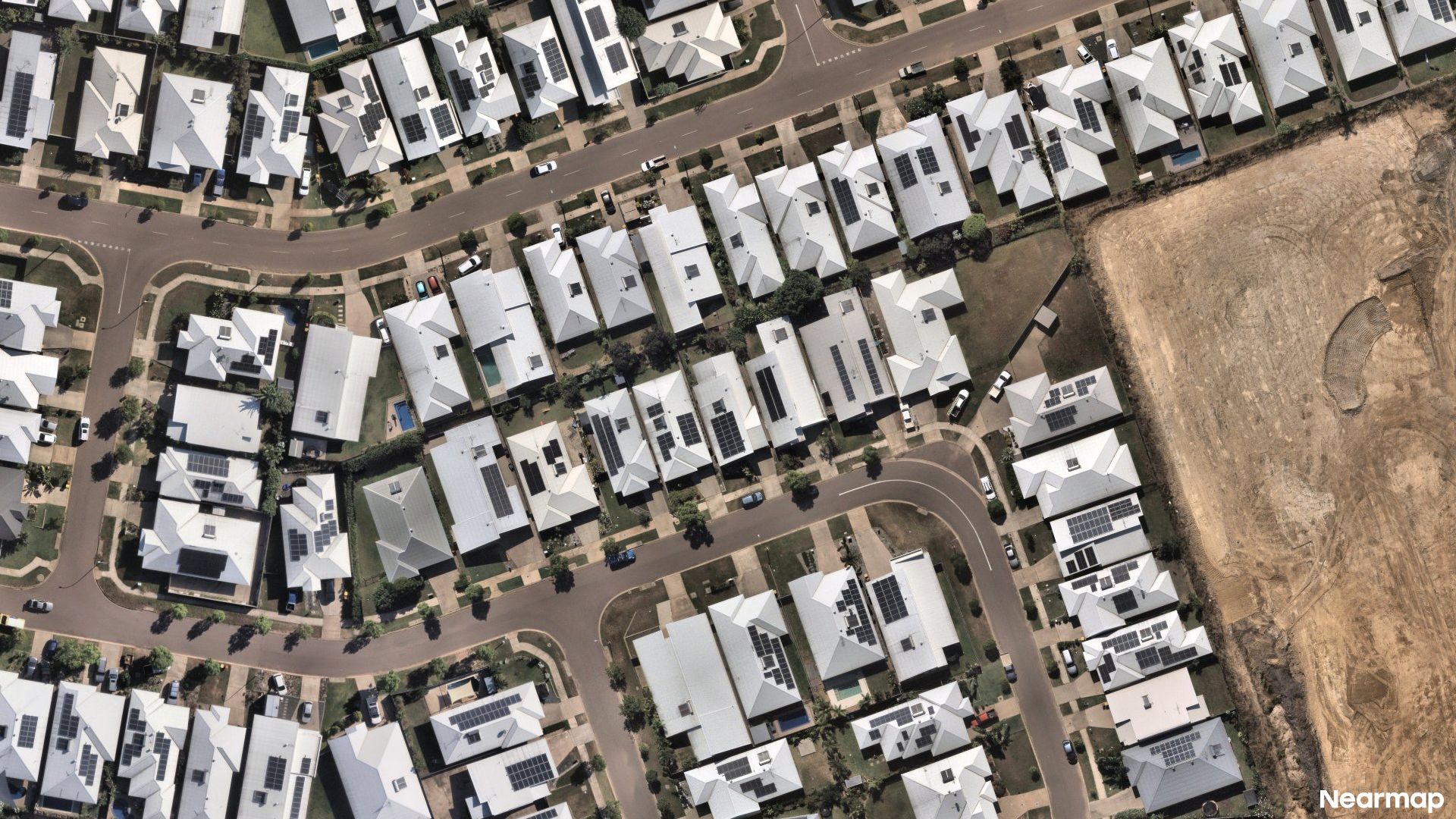 Vertical aerial view