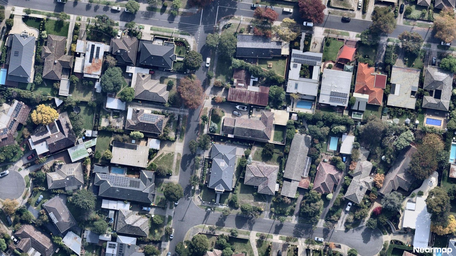 Vertical aerial view