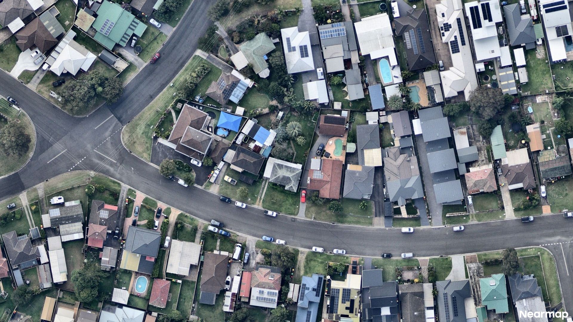 Vertical aerial view